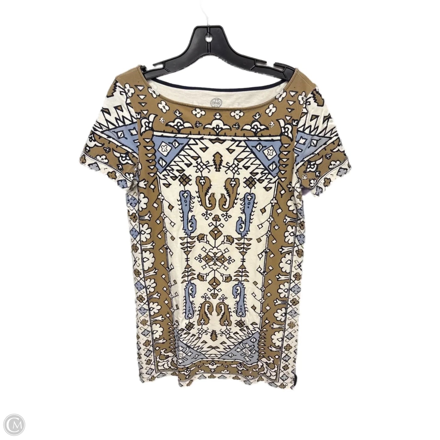 Dress Designer By Tory Burch In Cream & Tan, Size: S