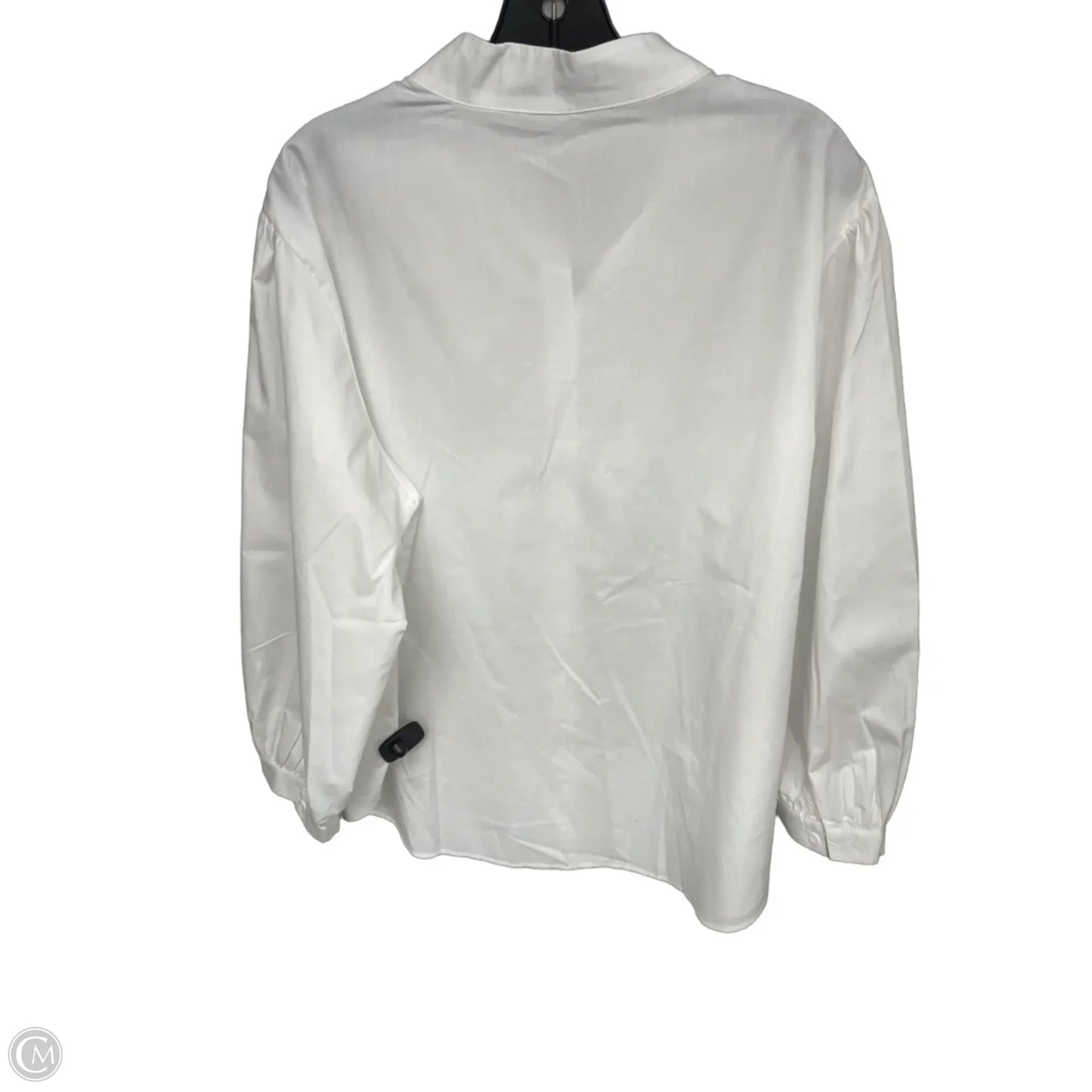 Blouse 3/4 Sleeve By Cmc In White, Size: 4x