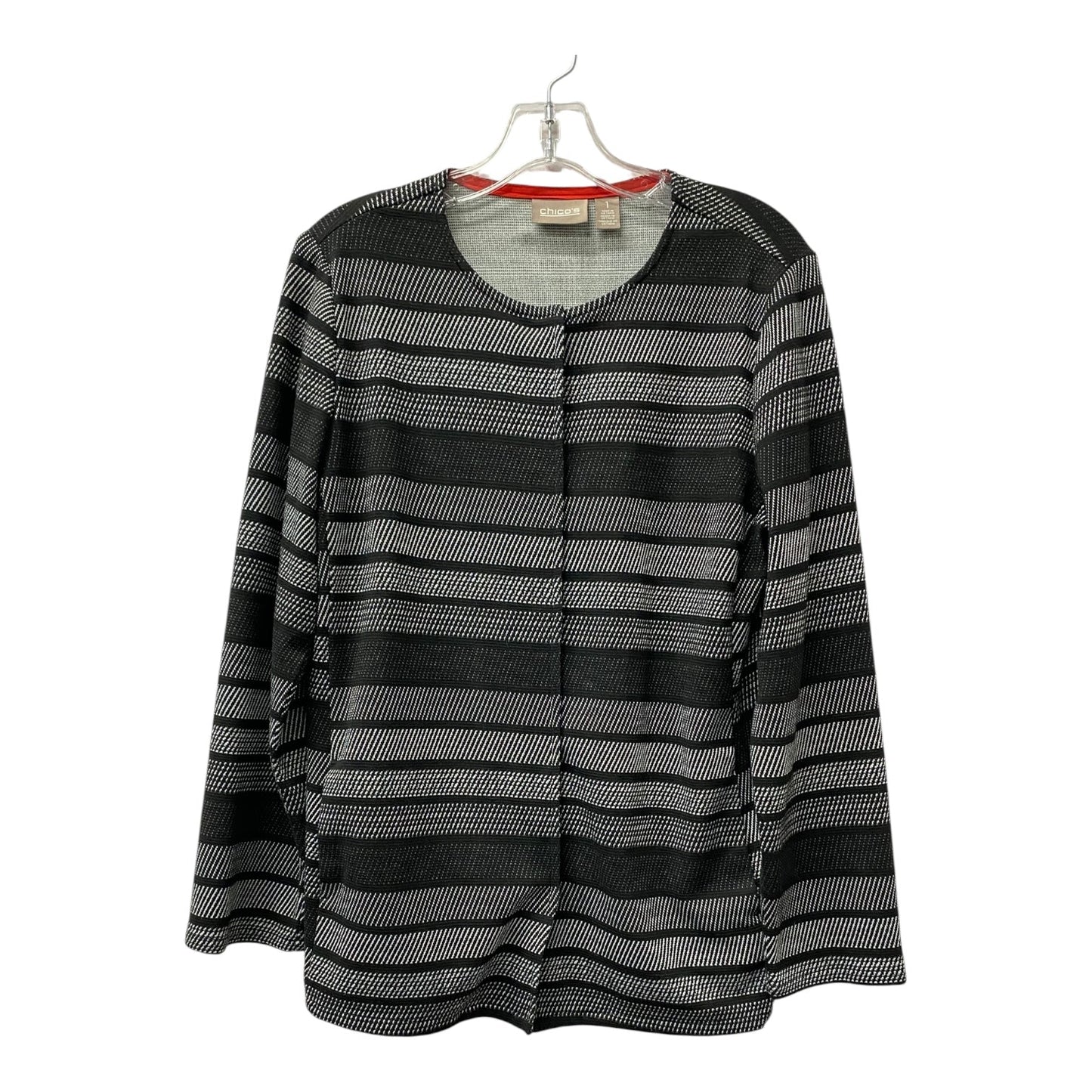 CARDIGAN by CHICOS In BLACK & GREY, Size: M