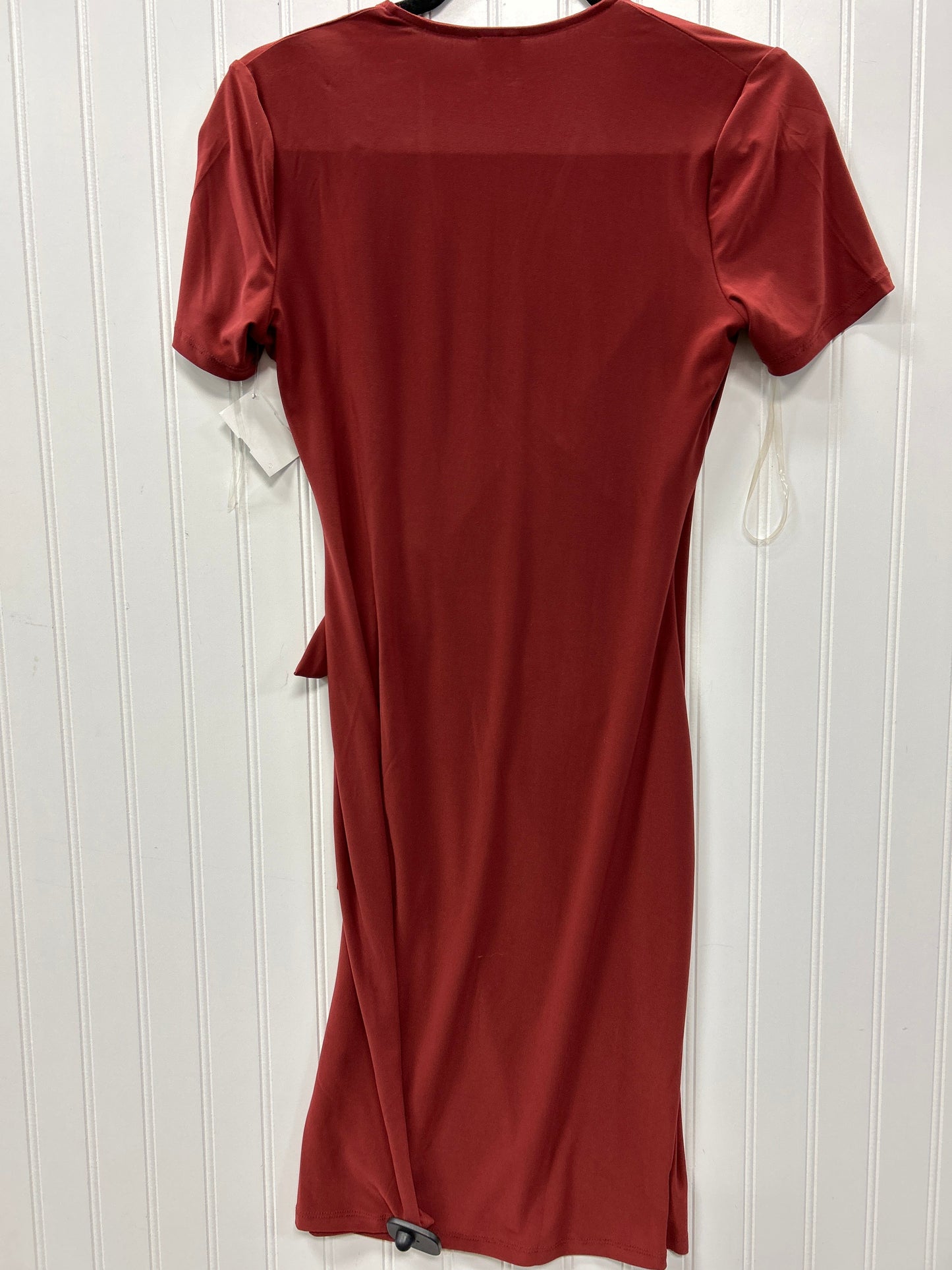 Dress Casual Midi By Anne Klein In Red, Size:2