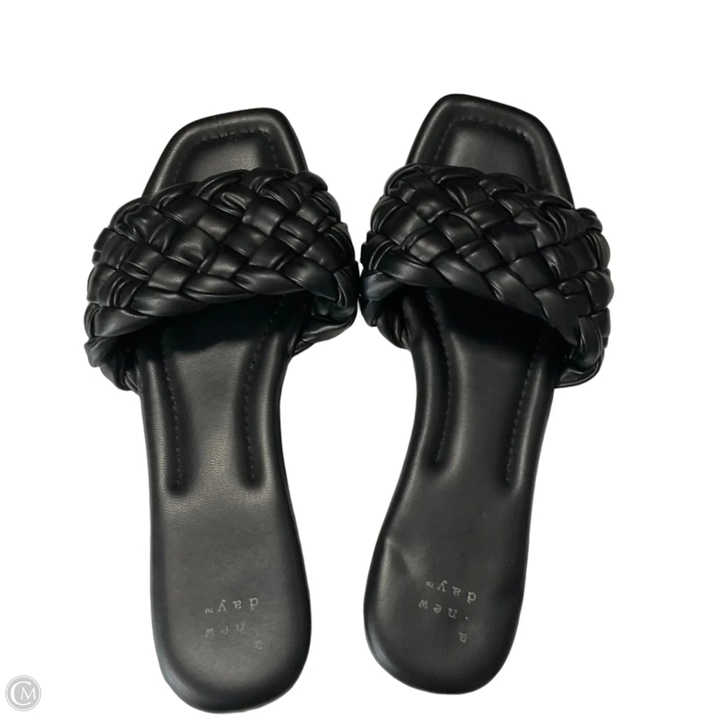 Sandals Flats By A New Day In Black, Size: 8