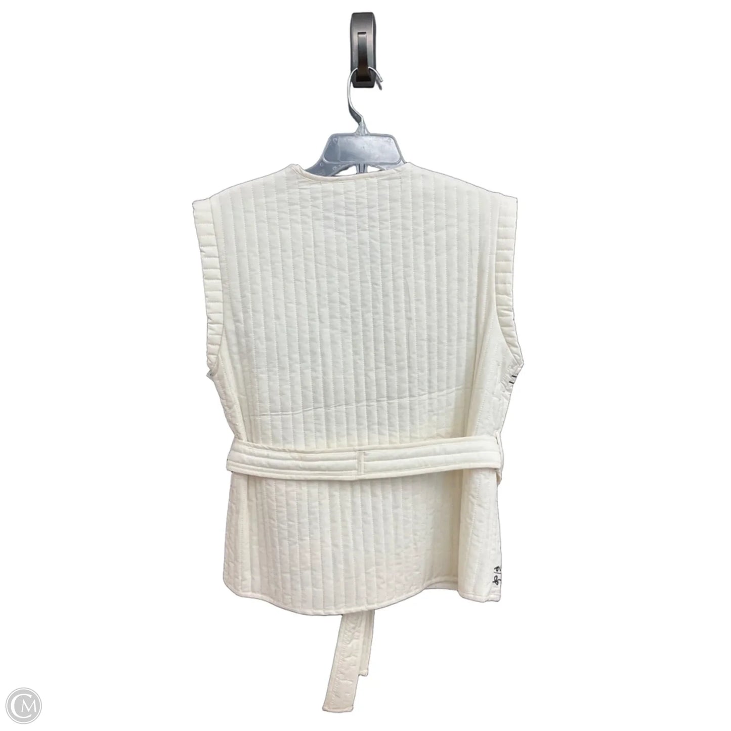 Vest Puffer & Quilted By Cma In White, Size: M