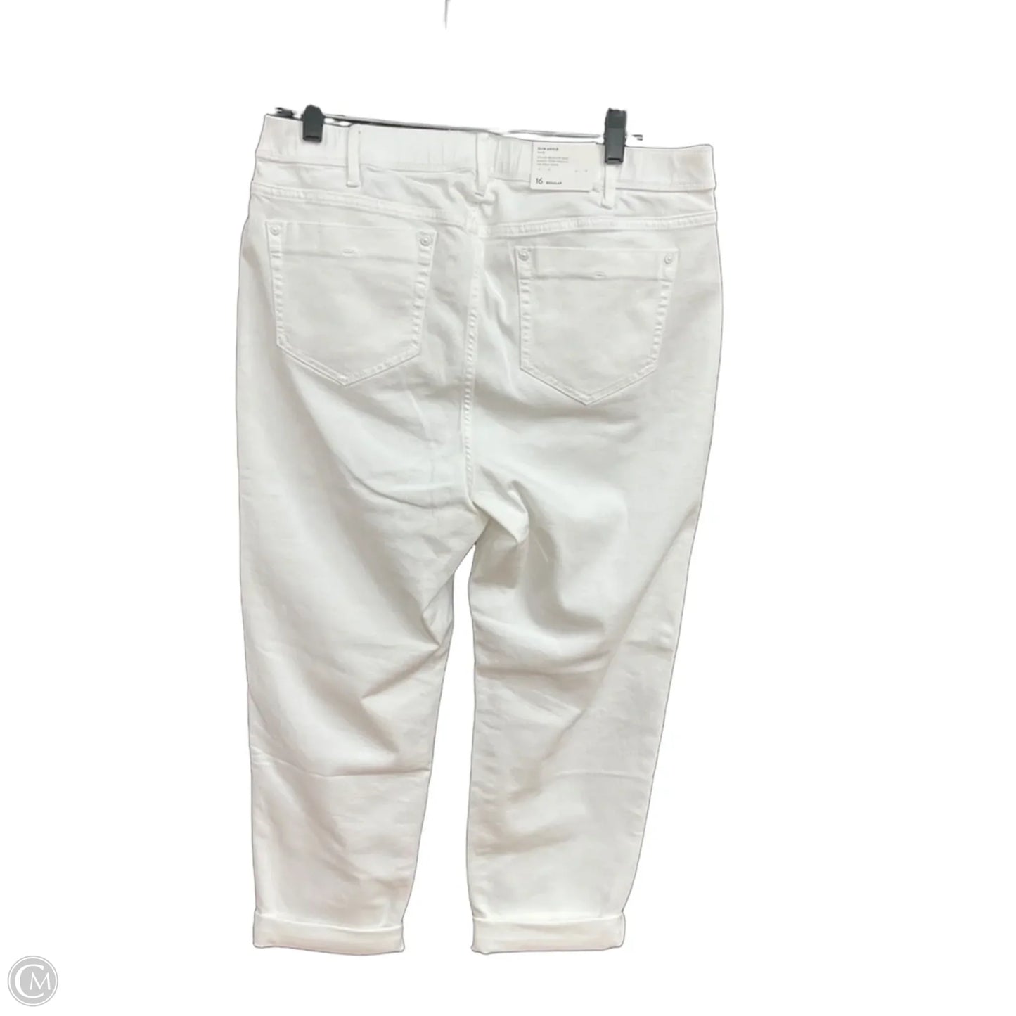 Jeans Straight By J. Jill In White Denim, Size: 16