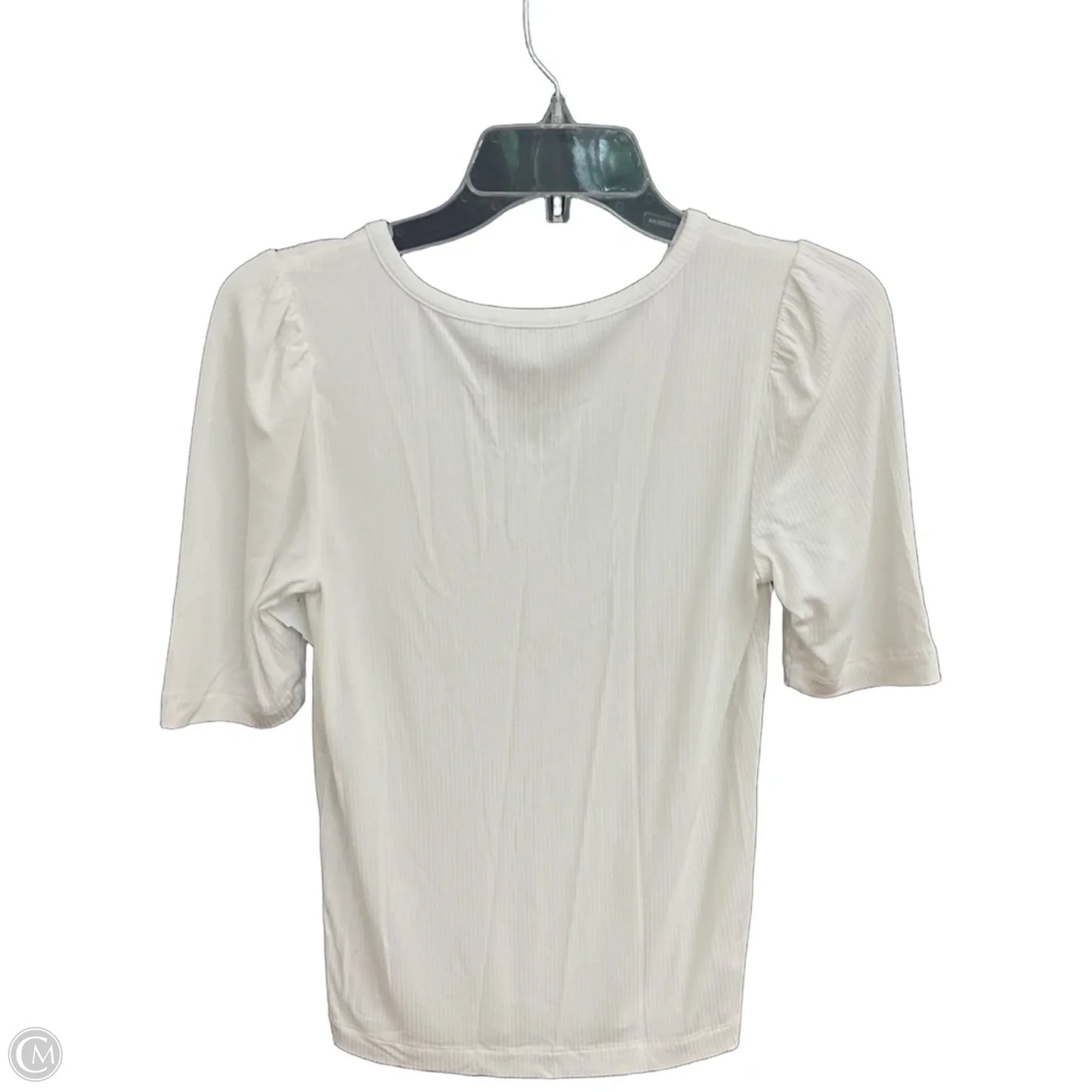 Top Short Sleeve Basic By Loft In White, Size: S