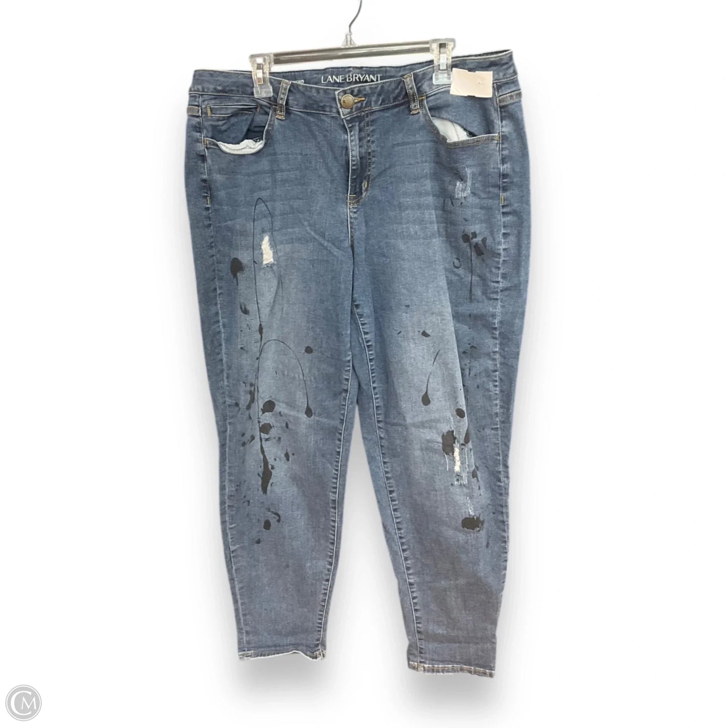 Jeans Straight By Lane Bryant In Blue Denim, Size: 18