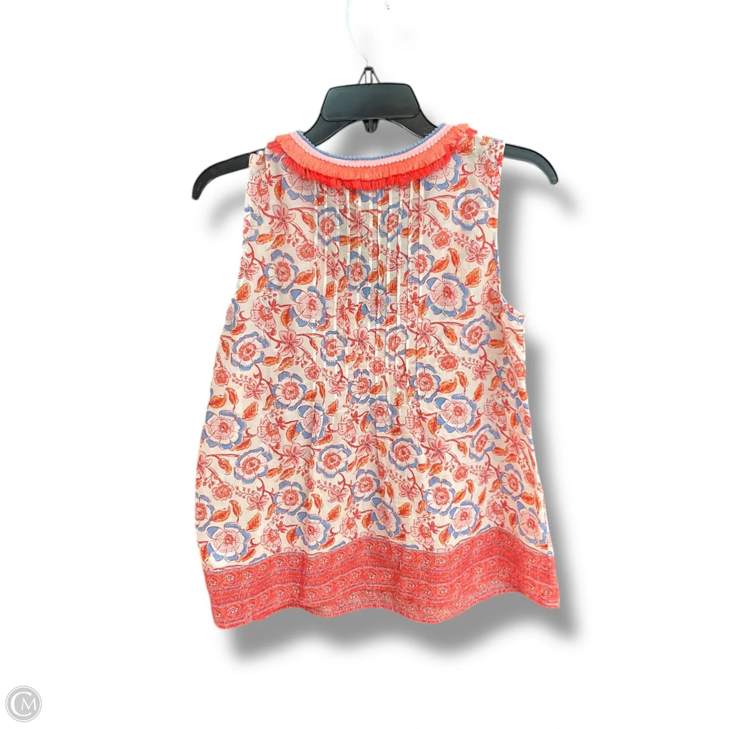 Top Sleeveless By Vineyard Vines In Floral Print, Size: Xs