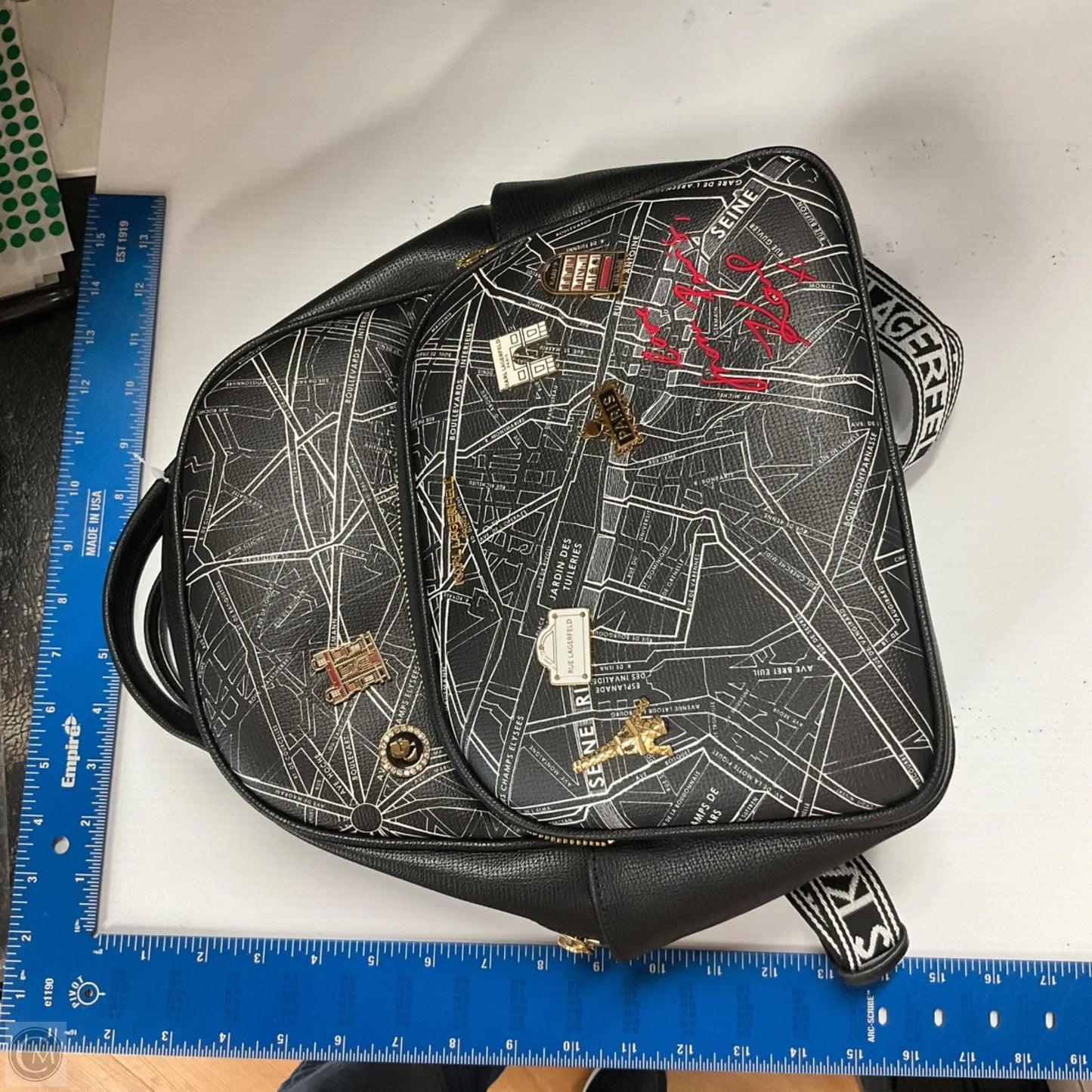 Backpack Designer By Karl Lagerfeld, Size: Medium