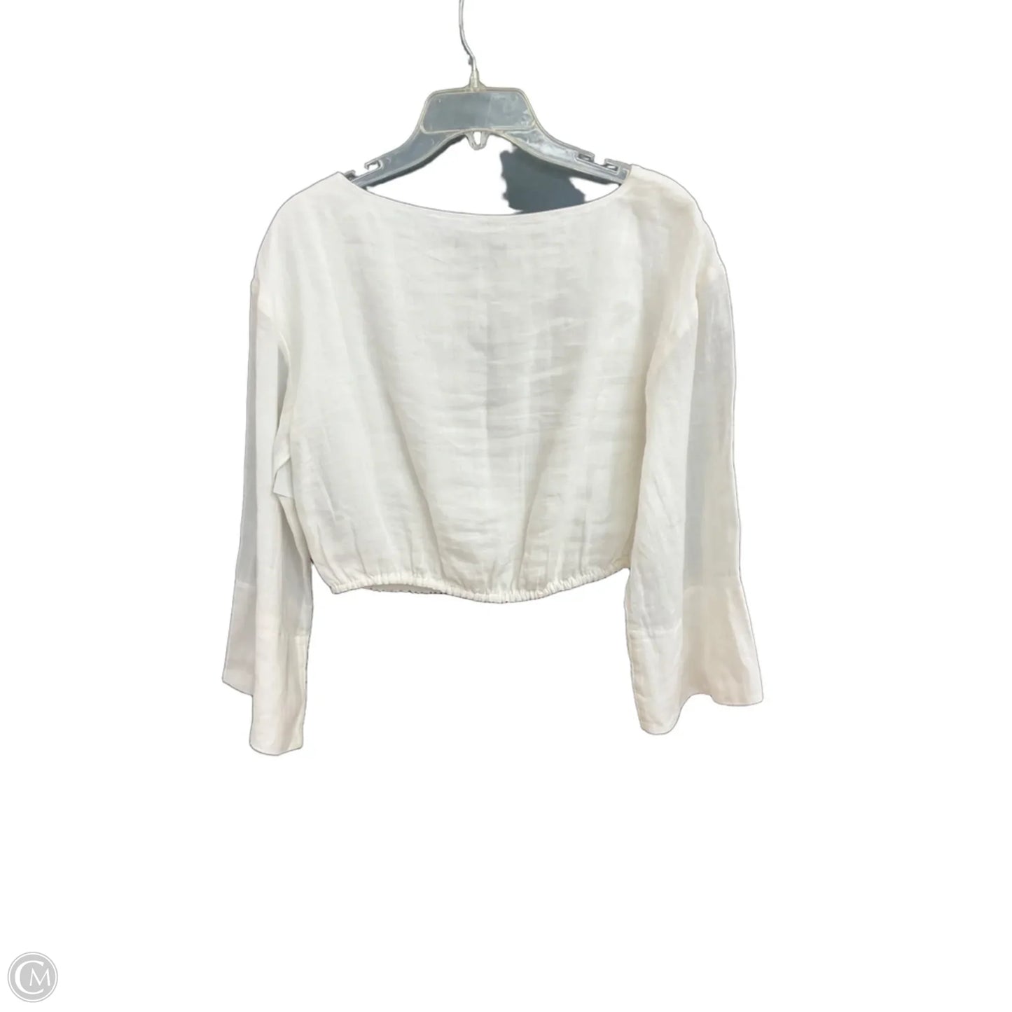 Top Long Sleeve By J. Crew In White, Size: Xs