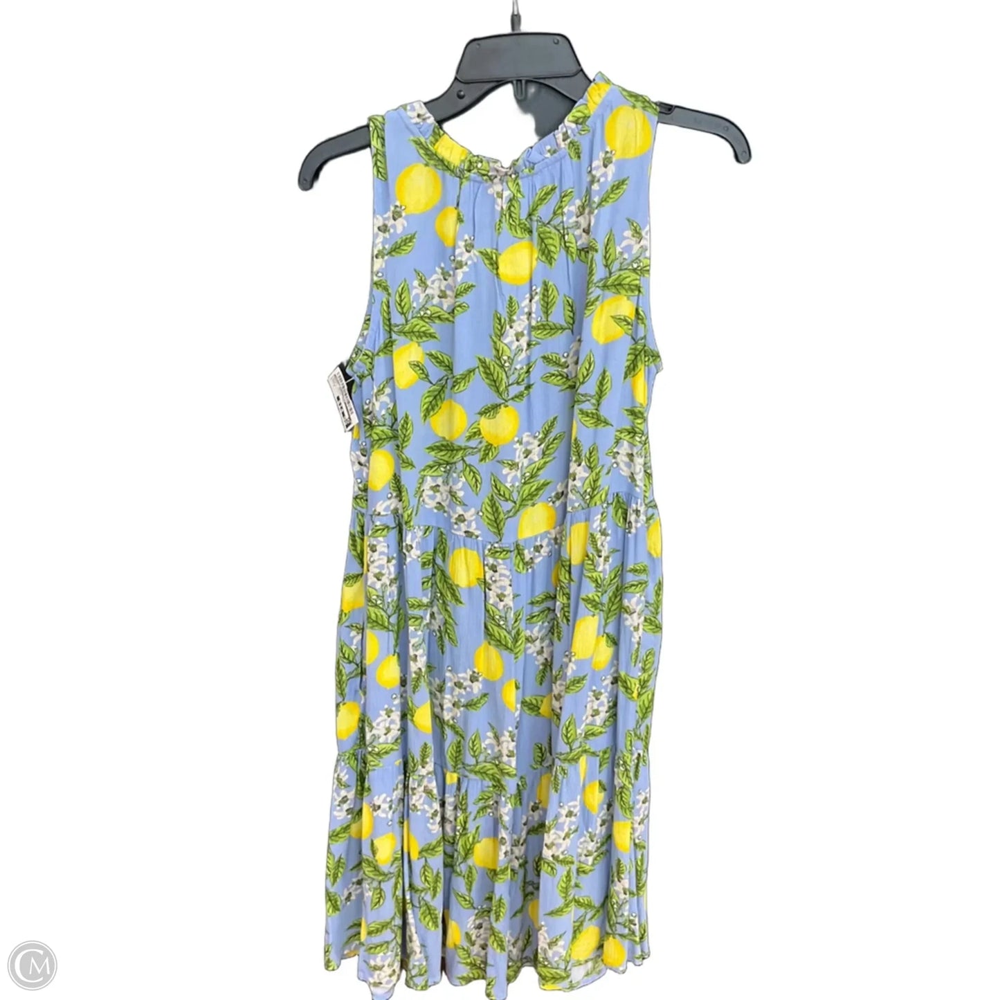 Dress Casual Midi By Beachlunchlounge In Blue & Yellow, Size: S