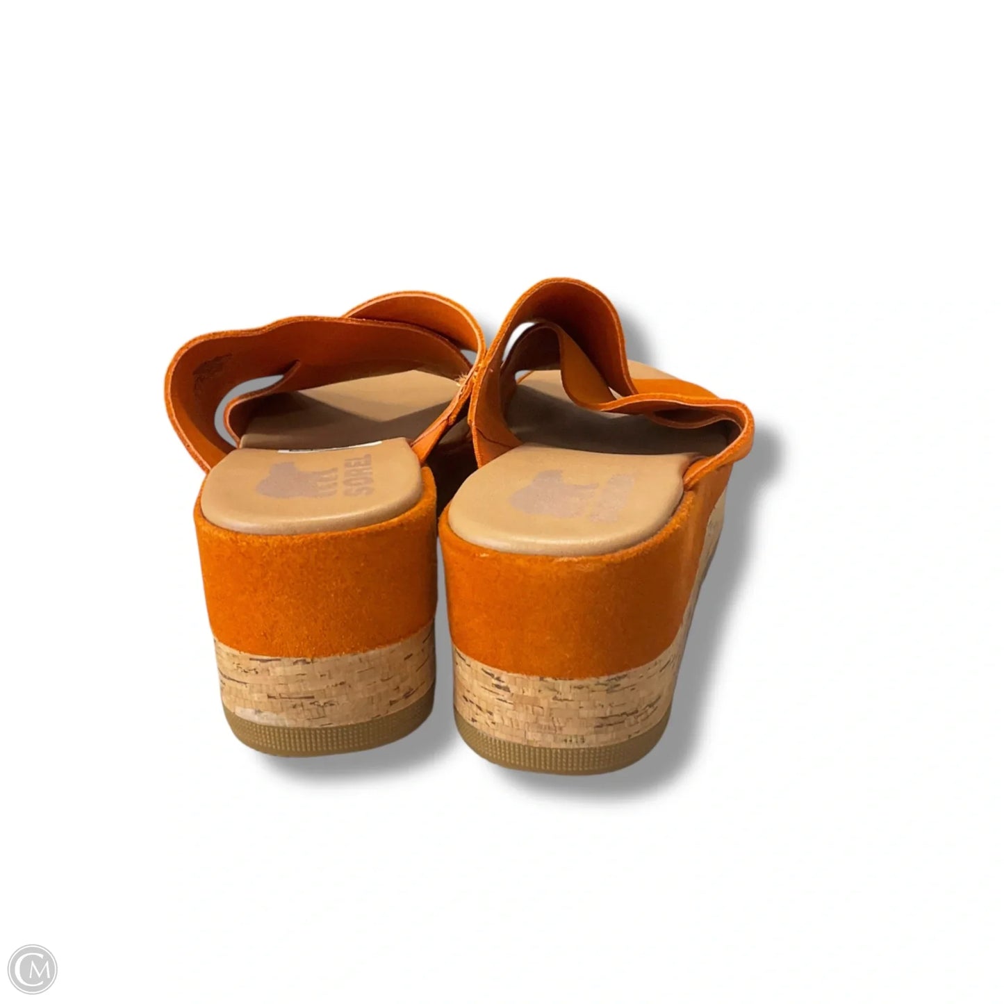 Sandals Heels Platform By Sorel In Orange, Size: 8