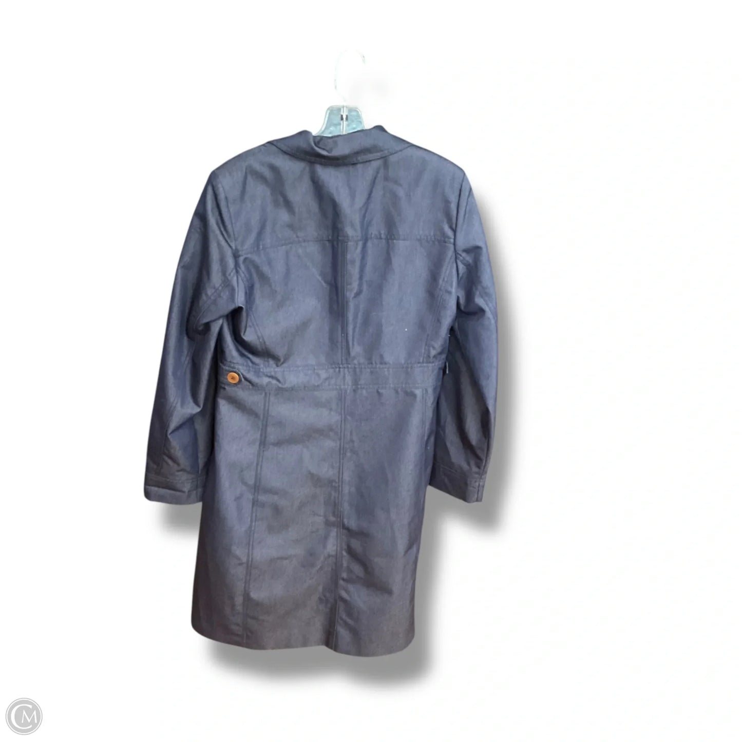 Coat Trench Coat By Nine West Apparel In Navy, Size: M