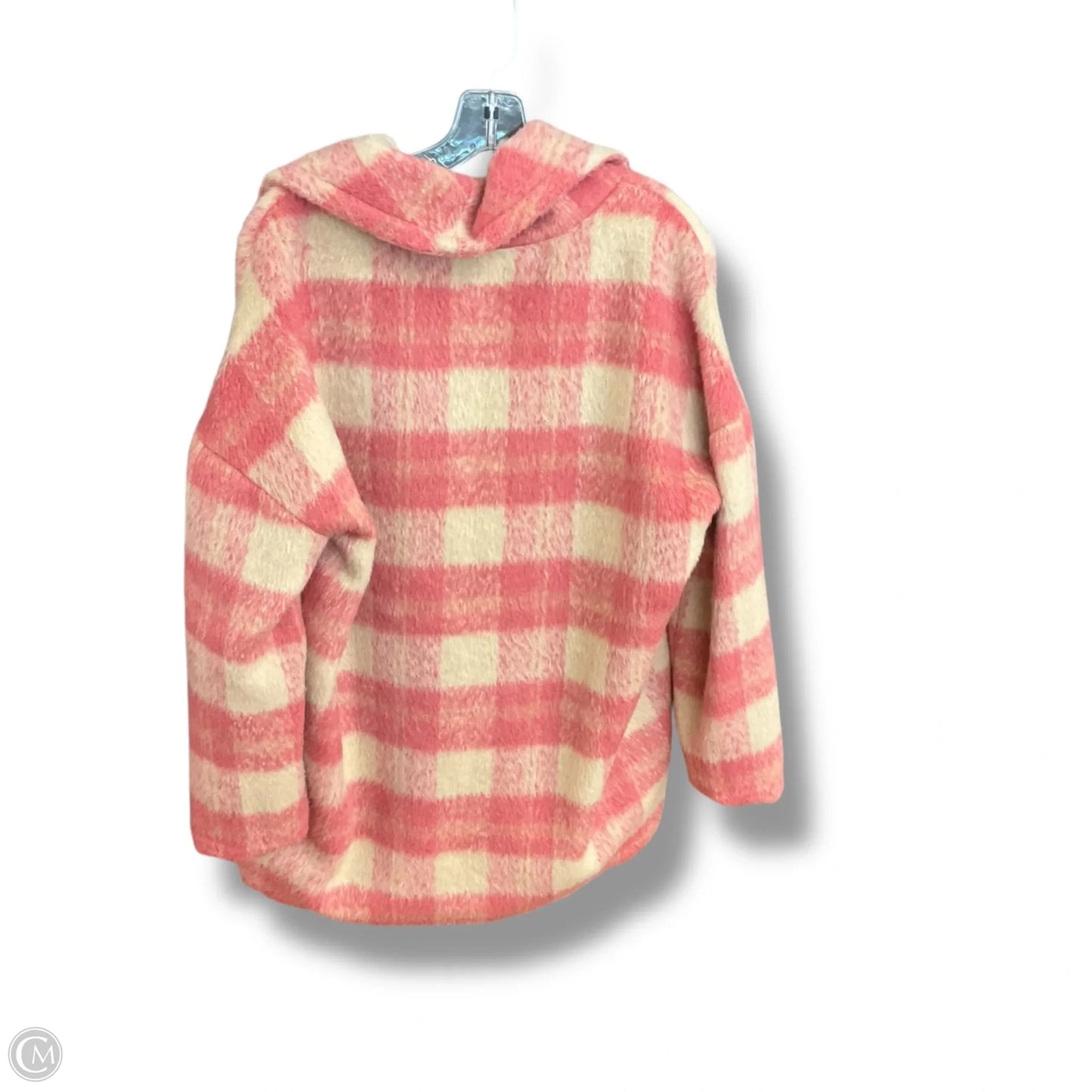 Coat Wool By Mudpie In Plaid Pattern, Size: S