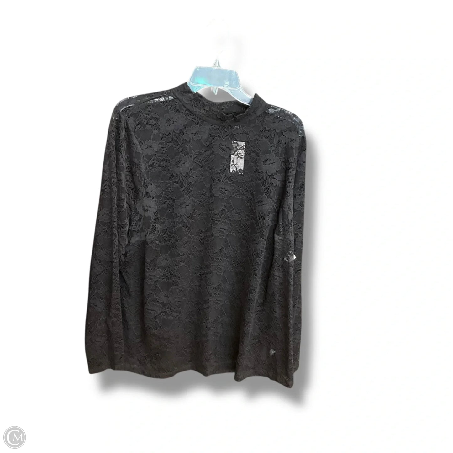 Top Long Sleeve By Lane Bryant In Black, Size: 2x