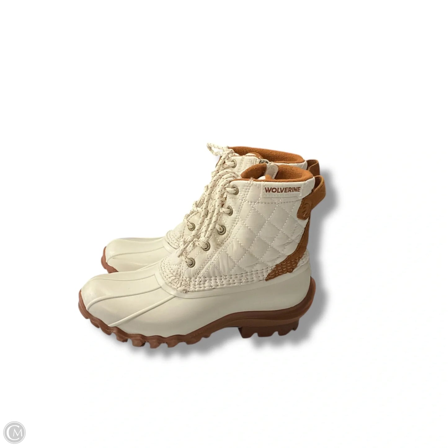 Boots Snow By Clothes Mentor In Ivory, Size: 7.5