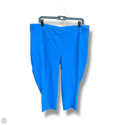 Athletic Capris By Lululemon In Blue, Size: 18