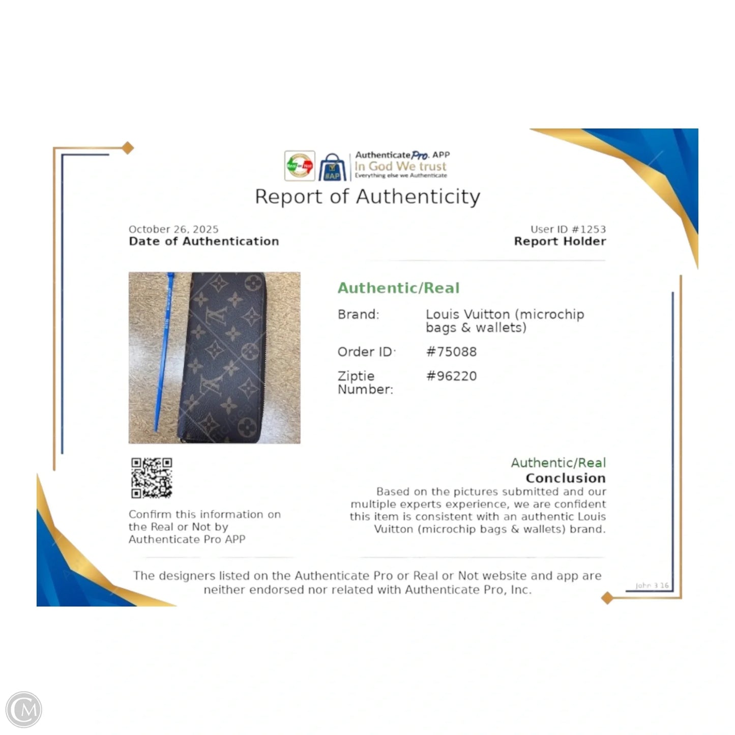 Wallet Luxury Designer By Louis Vuitton, Size: Medium