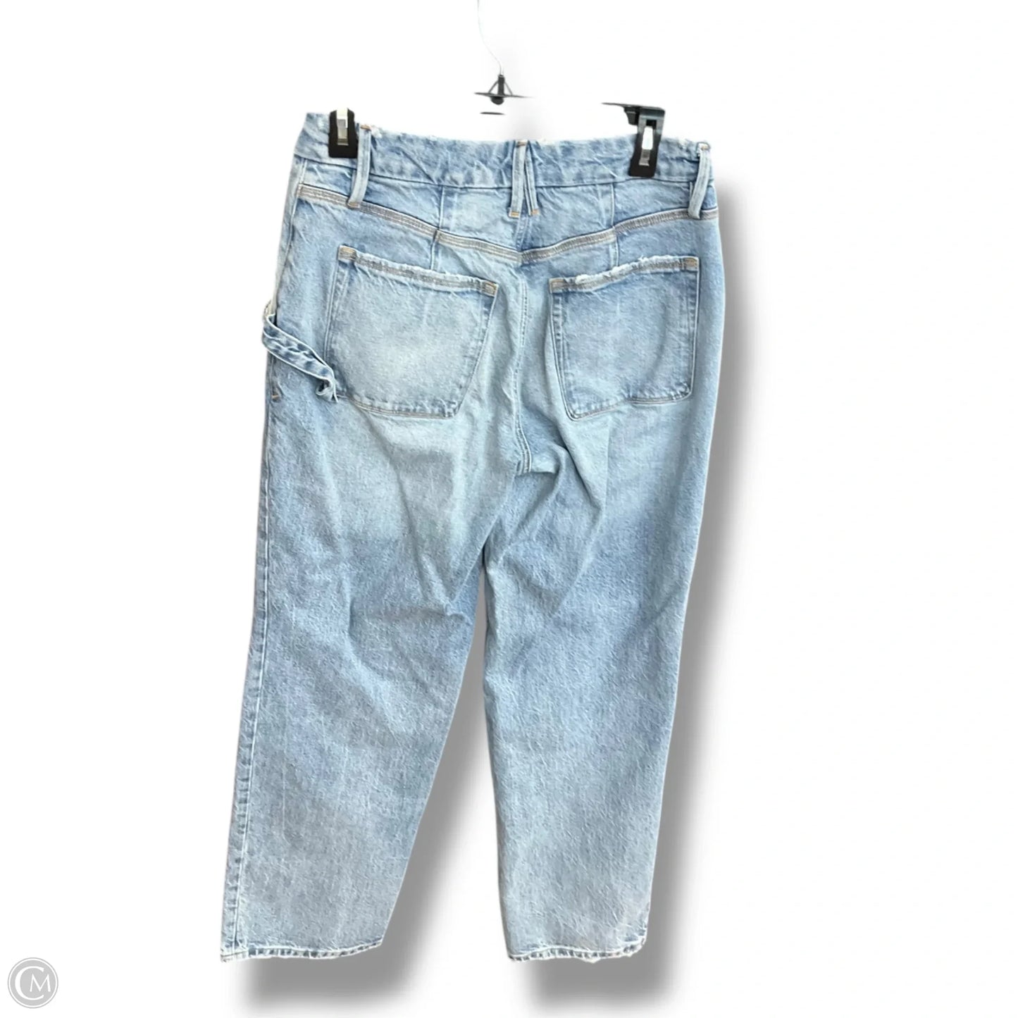 Jeans Wide Leg By Good American In Blue, Size: 4