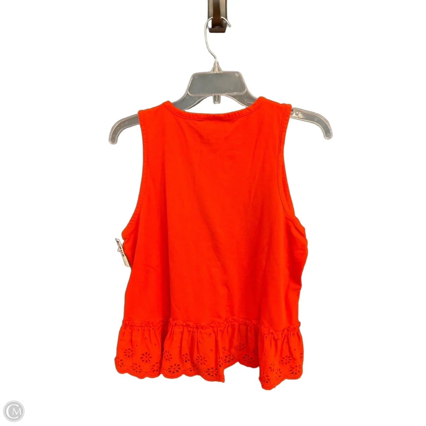 Top Sleeveless By J. Crew In Orange, Size: M