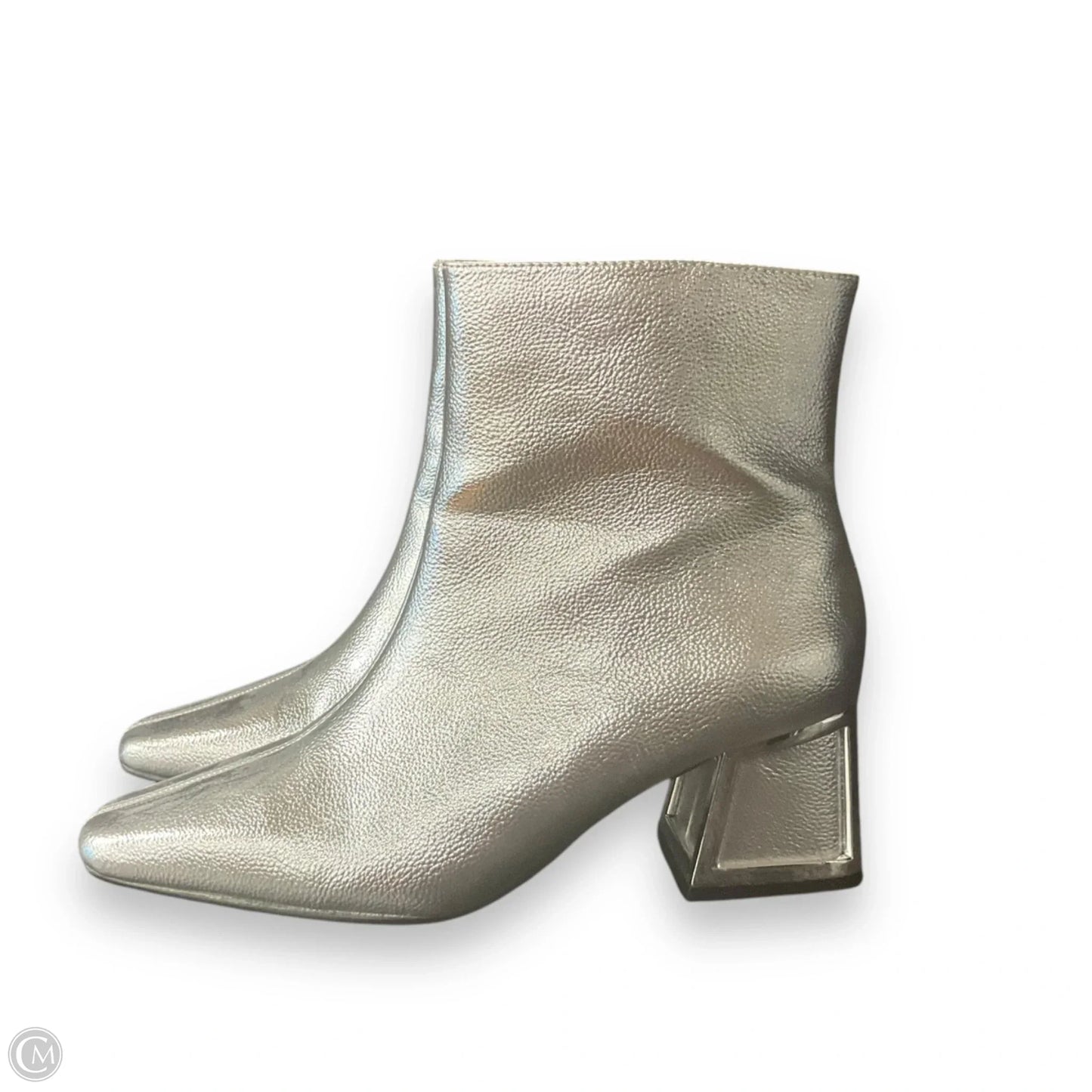 Boots Ankle Heels By ninety union In Silver, Size: 6