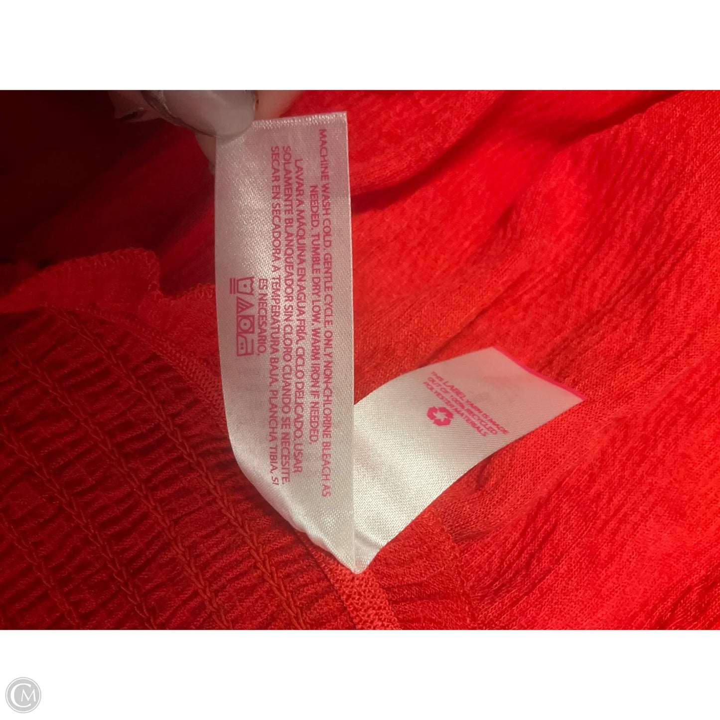 Top Sleeveless By No Boundaries In Red, Size: 3x