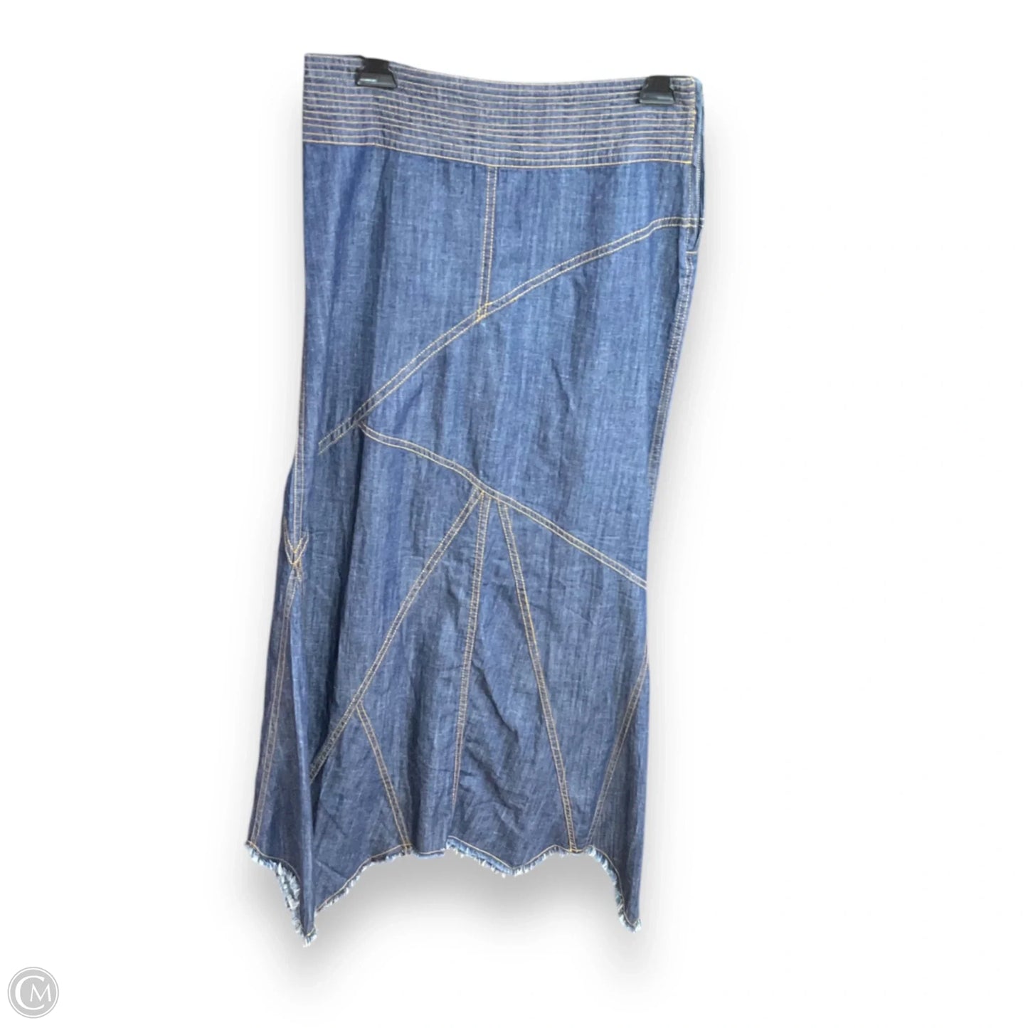 Skirt Maxi By Urban Outfitters In Blue Denim, Size: S