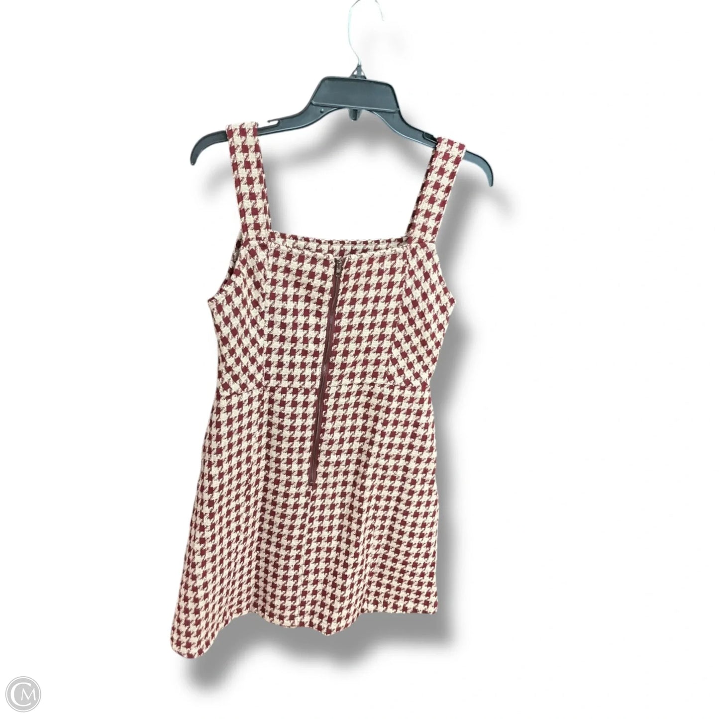 Dress Casual Short By Kori America In Red & Tan, Size: S