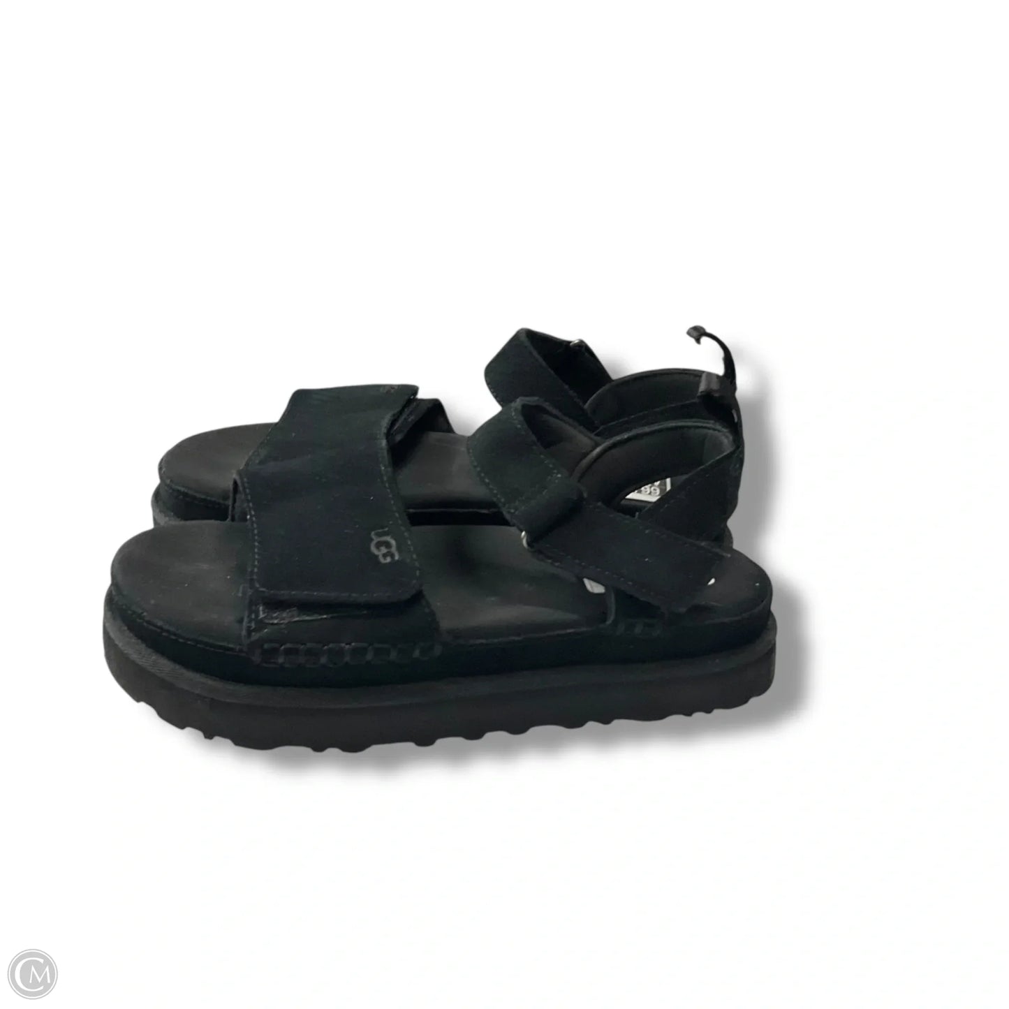 Sandals Designer By Ugg In Black, Size: 9