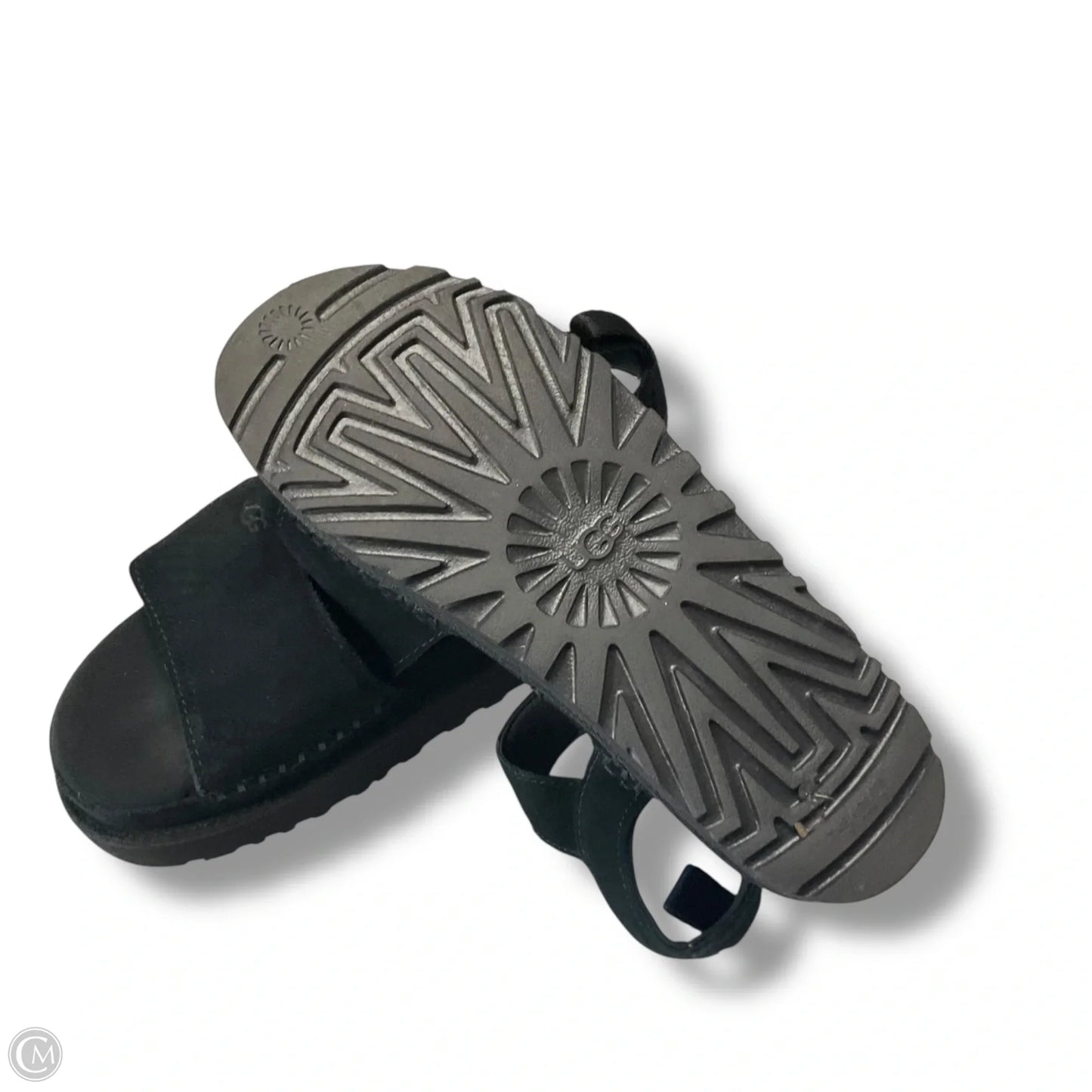 Sandals Designer By Ugg In Black, Size: 9