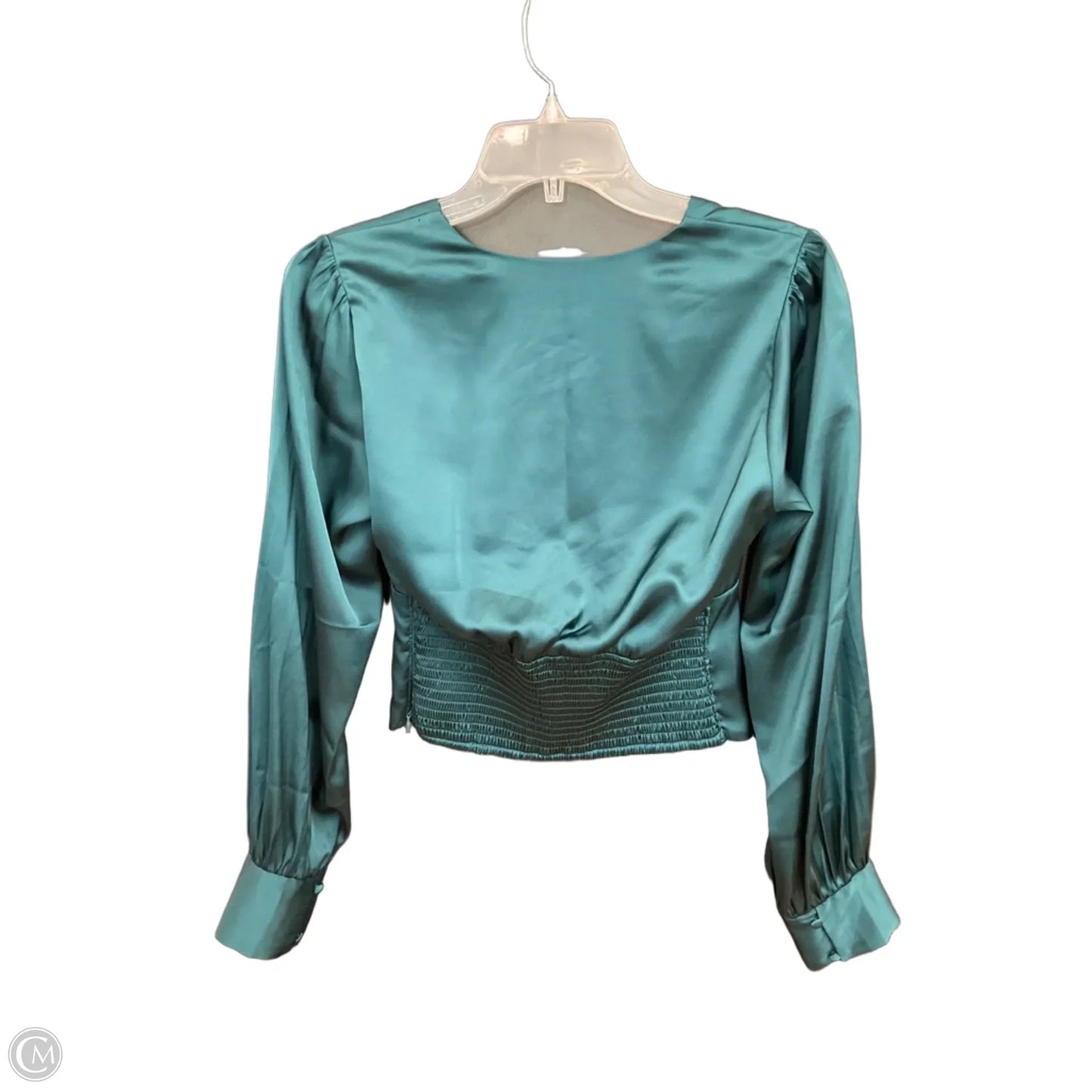 Top Long Sleeve By Abercrombie And Fitch In Green, Size: S