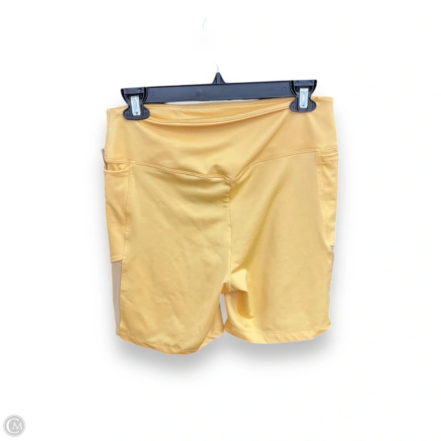 Athletic Shorts By Pink In Yellow, Size: L
