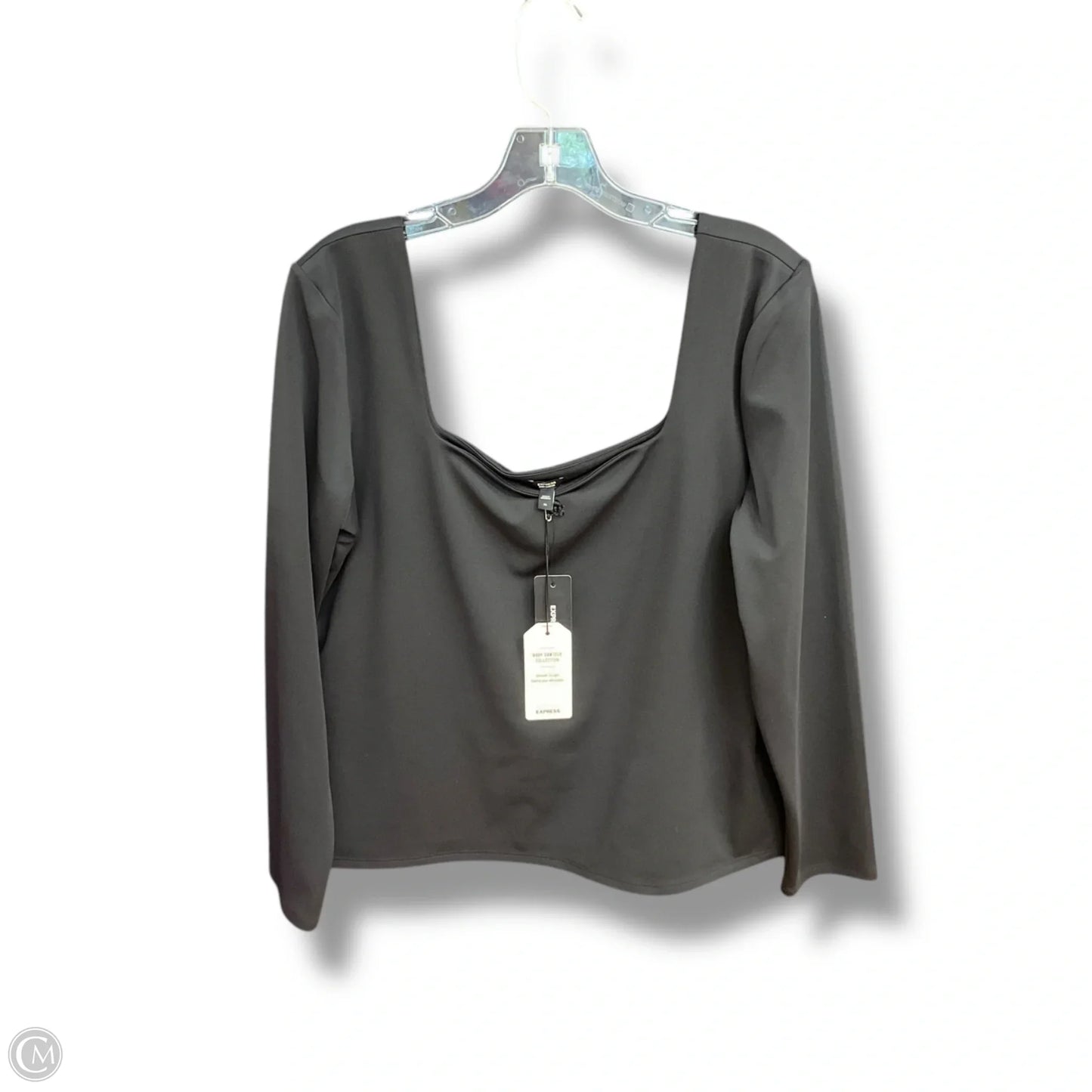 Top Long Sleeve By Express In Black, Size: Xl