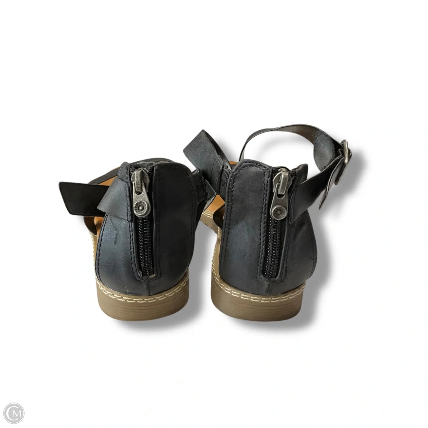 Sandals Flats By Blowfish In Black & Brown, Size: 8.5