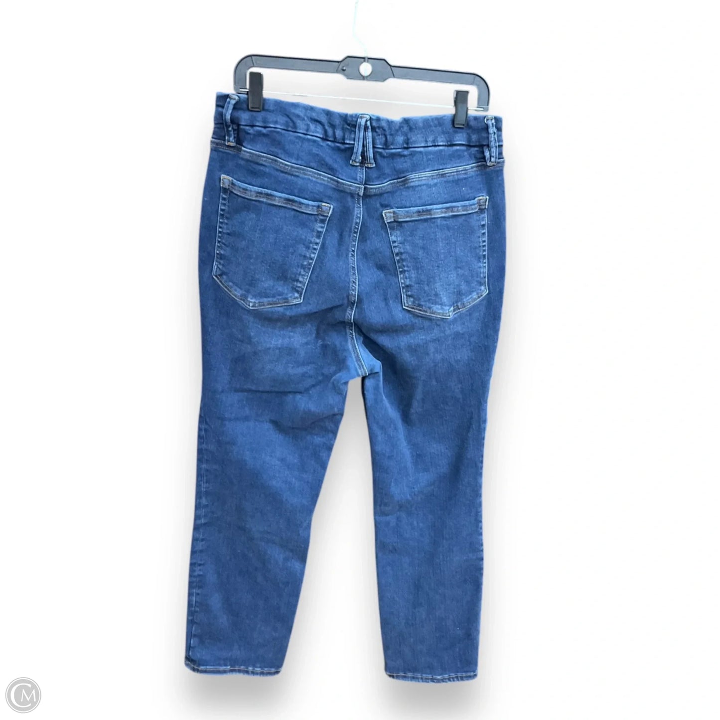 Jeans Straight By Good American In Blue Denim, Size: 16