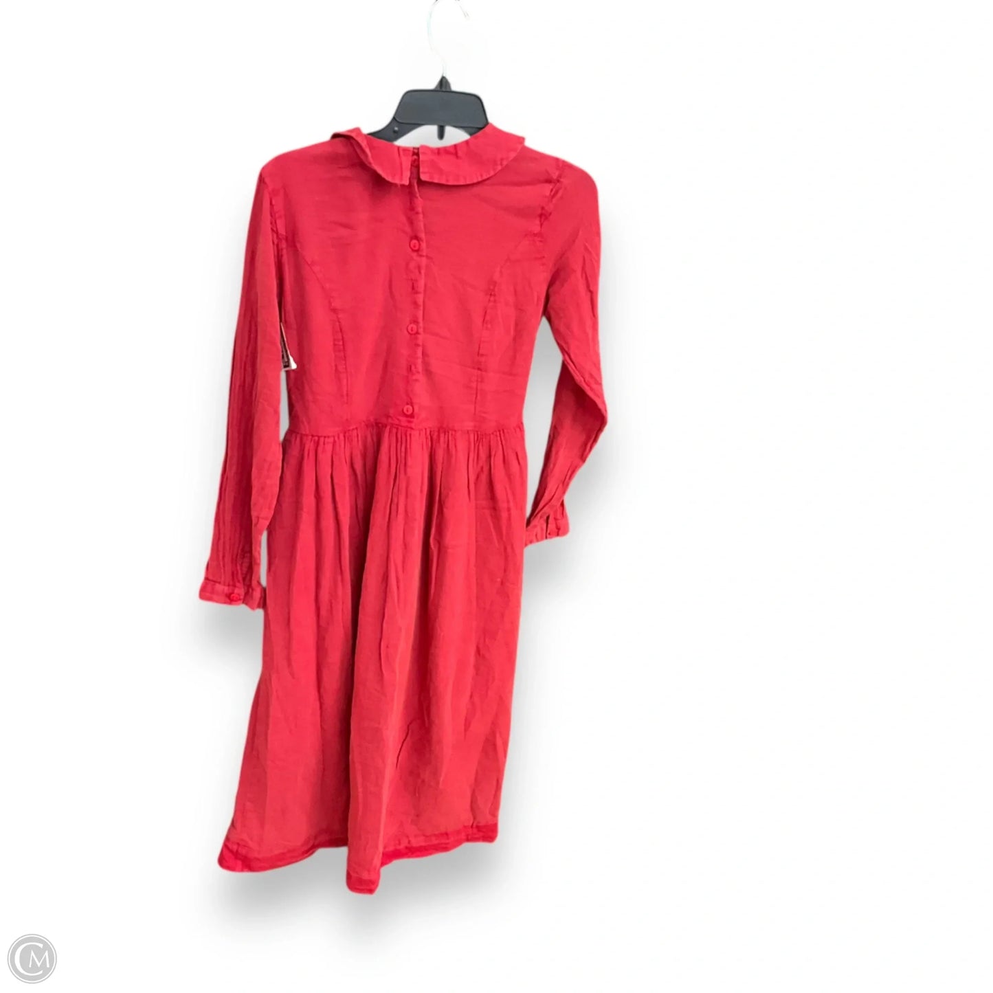 Dress Casual Midi By April Cornell In Red, Size: Xxs