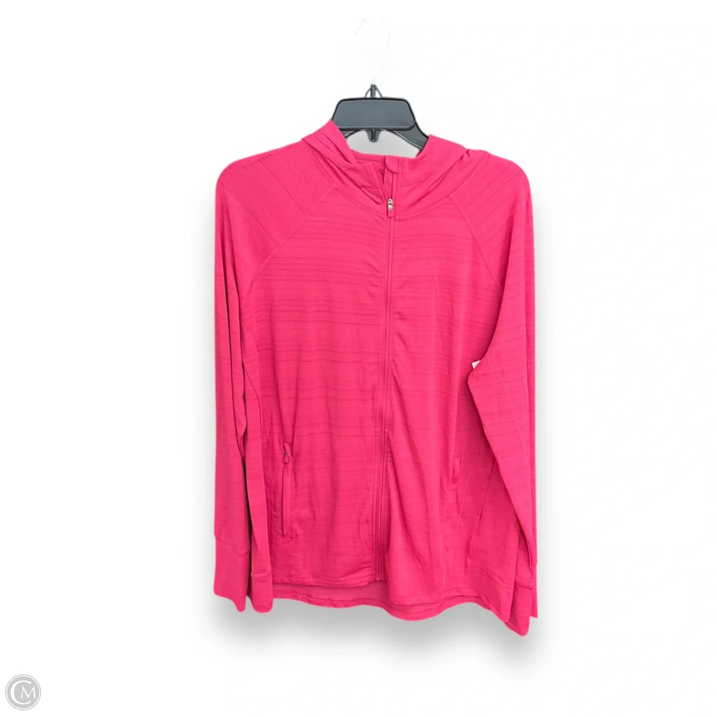 Athletic Jacket By Athleta In Pink, Size: 1x