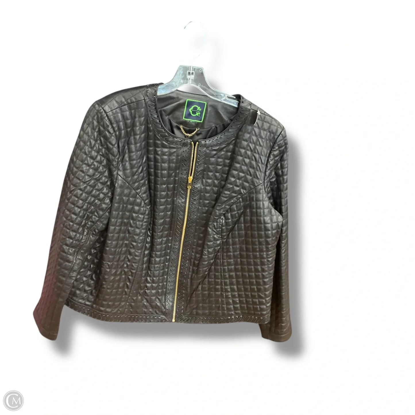Jacket Moto By Isaac Mizrahi Live Qvc In Black, Size: 1x