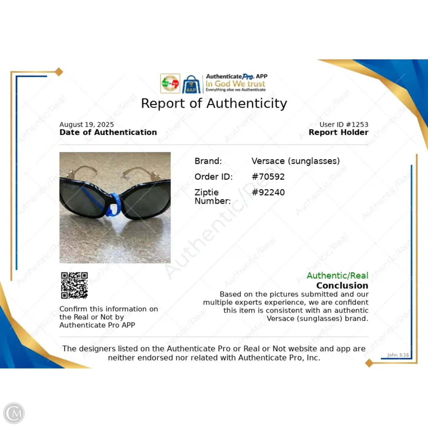 Sunglasses Luxury Designer By Versace, Size: Medium