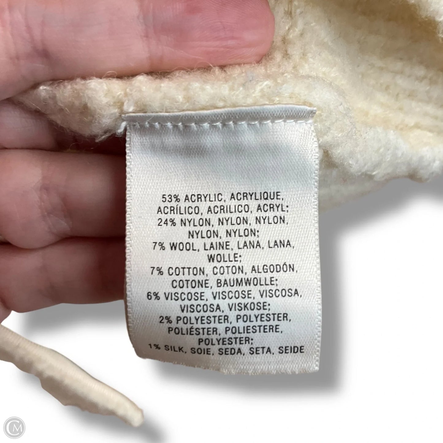 Sweater Cardigan By Cmc In Cream, Size: Xs