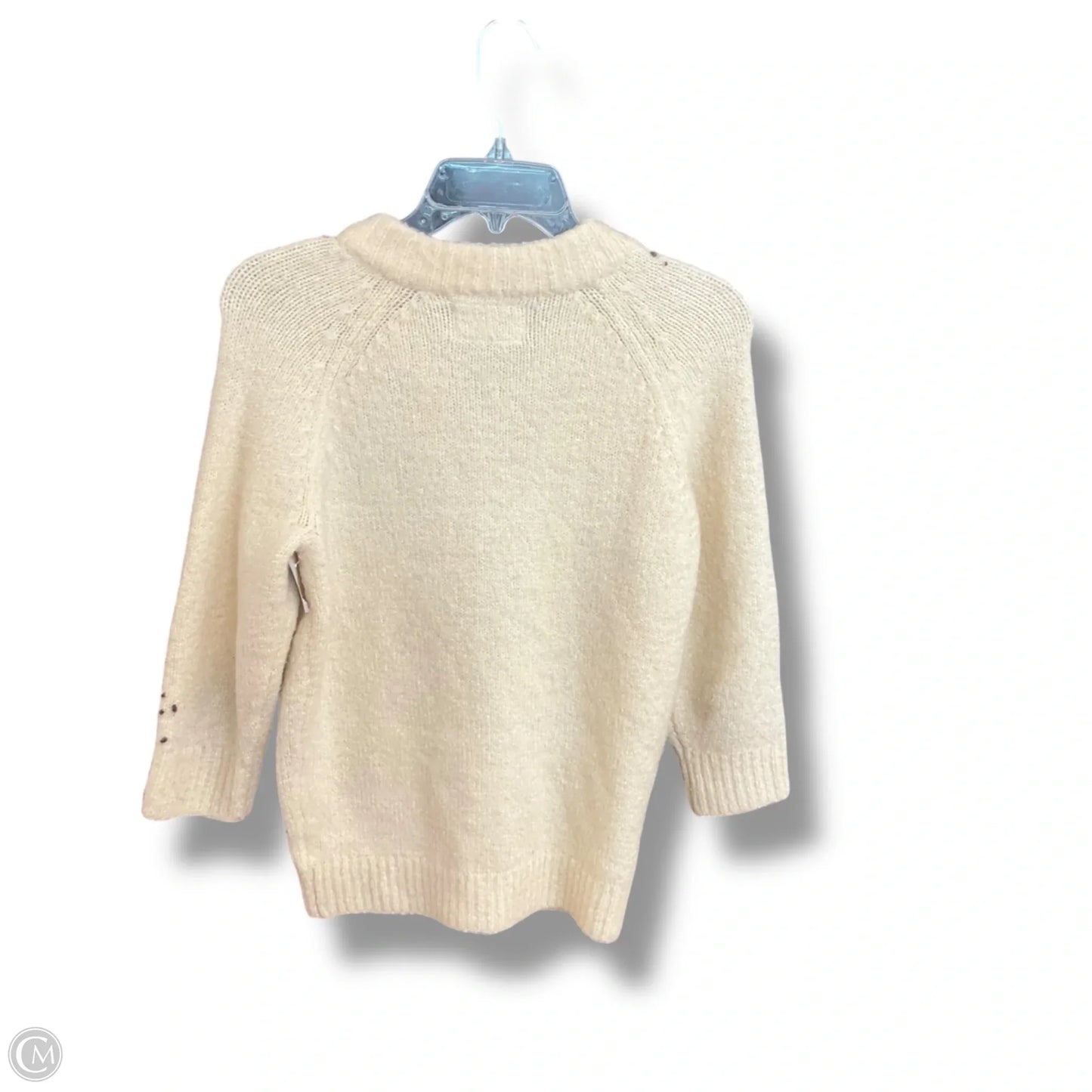 Sweater Cardigan By Cmc In Cream, Size: Xs
