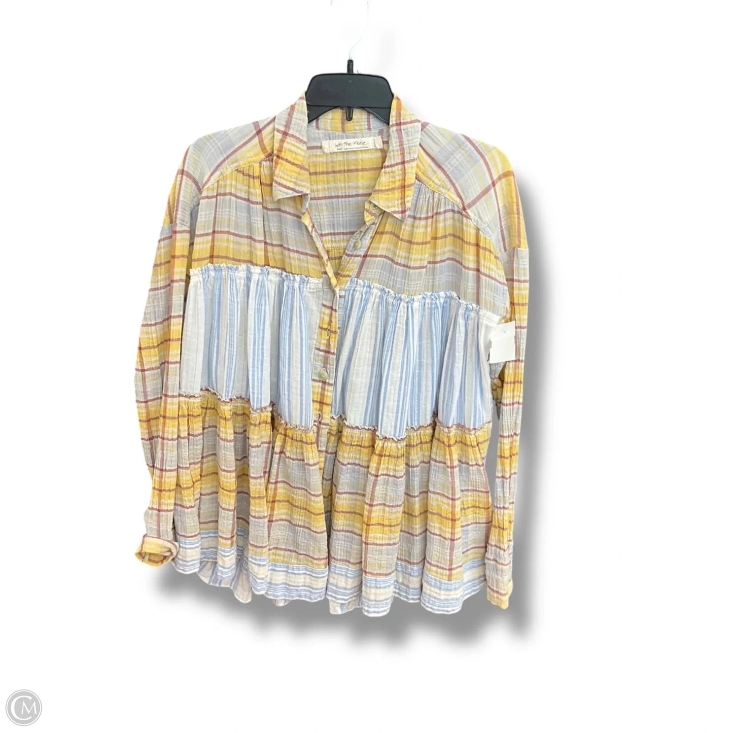 Blouse Long Sleeve By We The Free In Multi-colored, Size: S