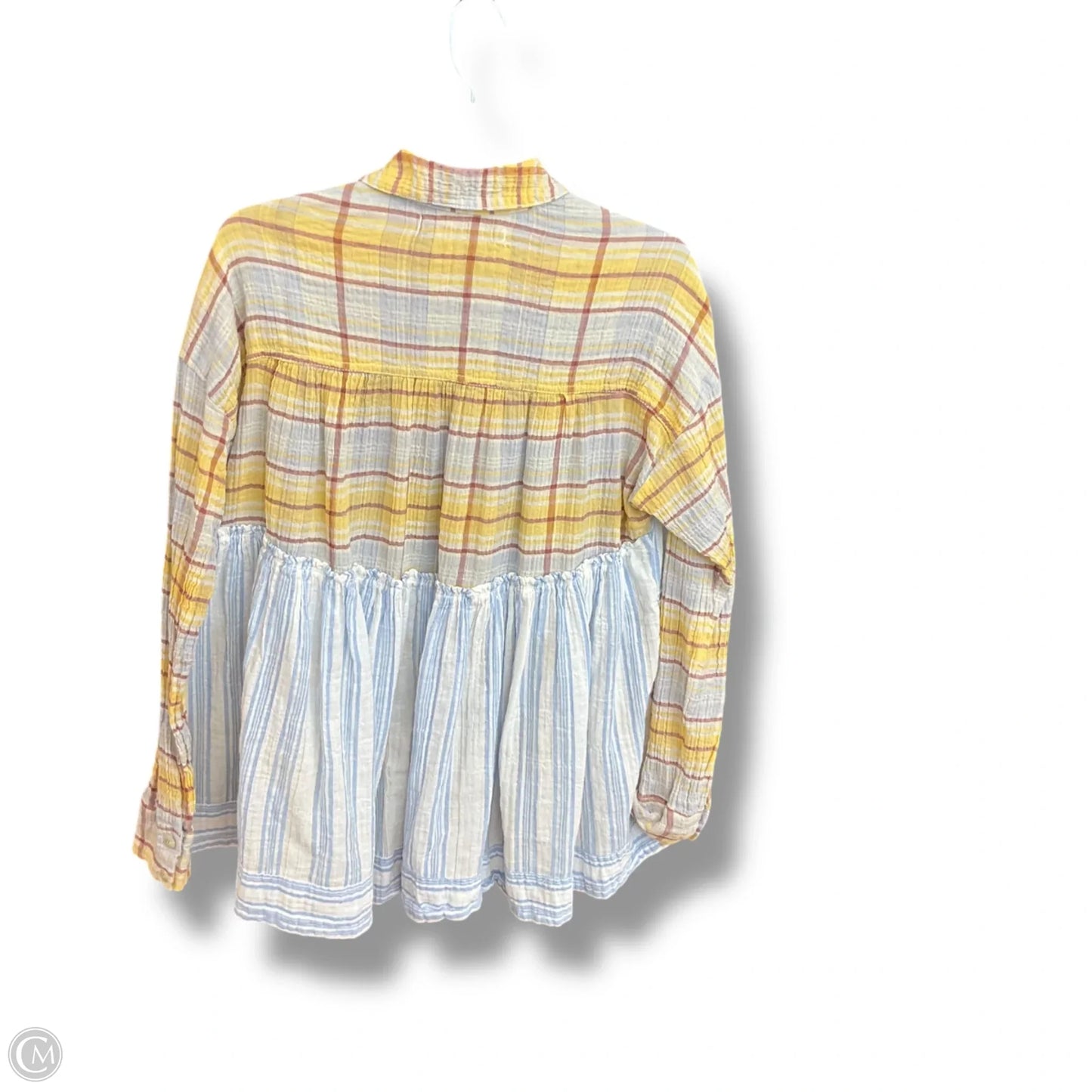 Blouse Long Sleeve By We The Free In Multi-colored, Size: S