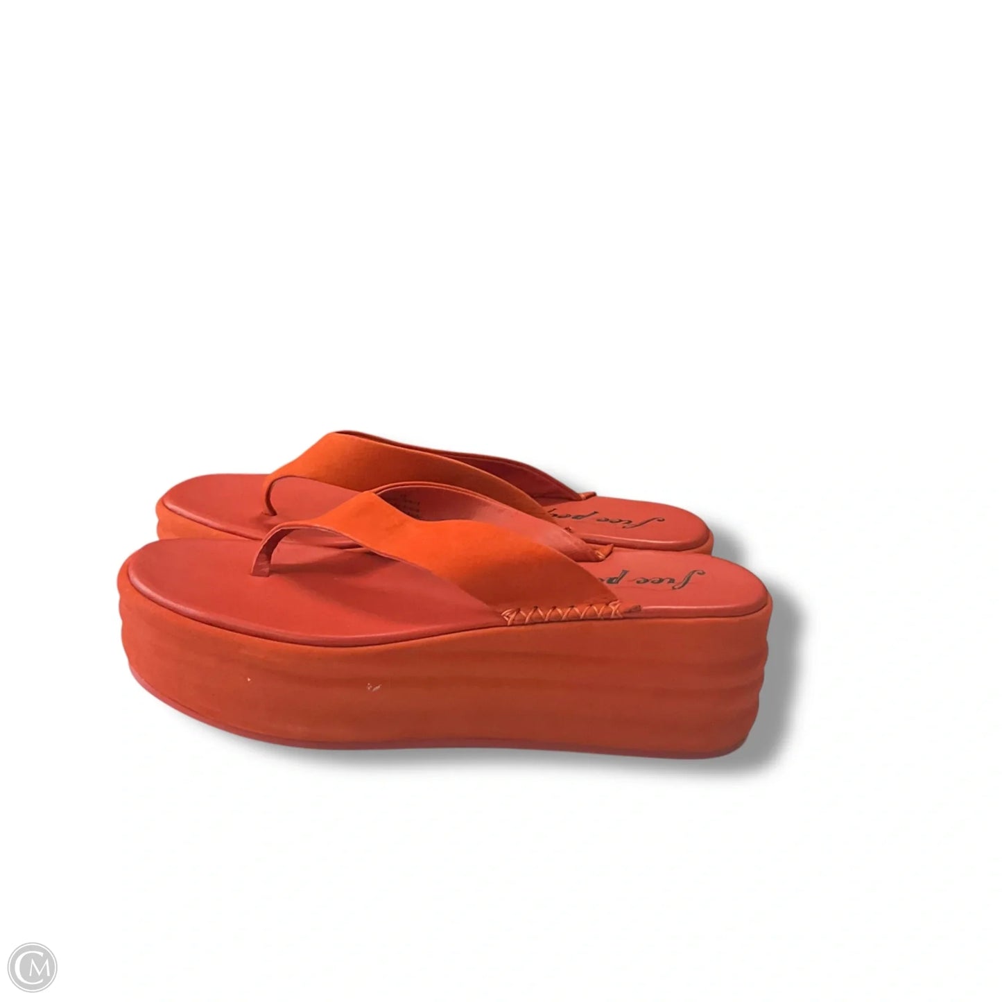 Sandals Heels Platform By Free People In Orange, Size: 10
