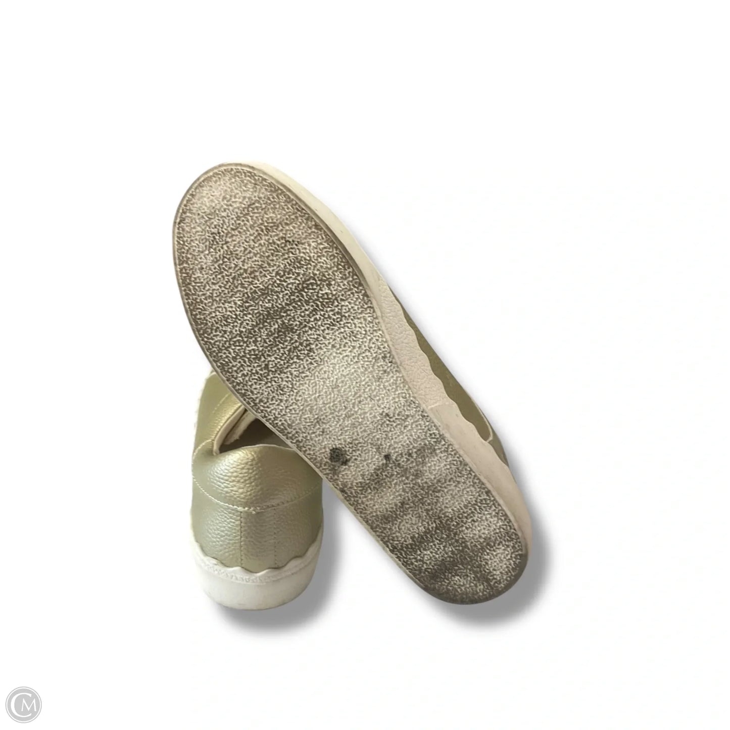 Shoes Sneakers By Anne Klein In Gold & White, Size: 8