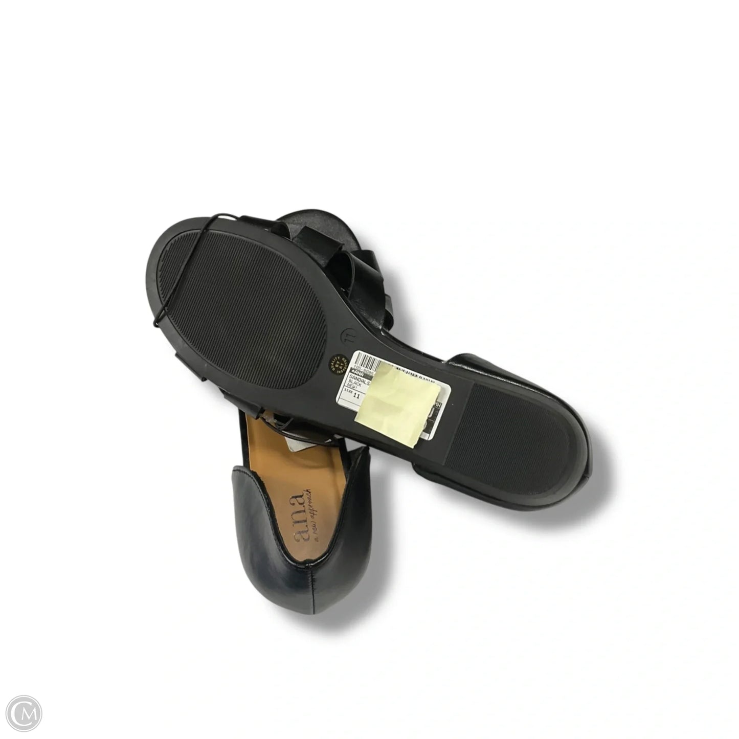 Sandals Flats By Ana In Black, Size: 11