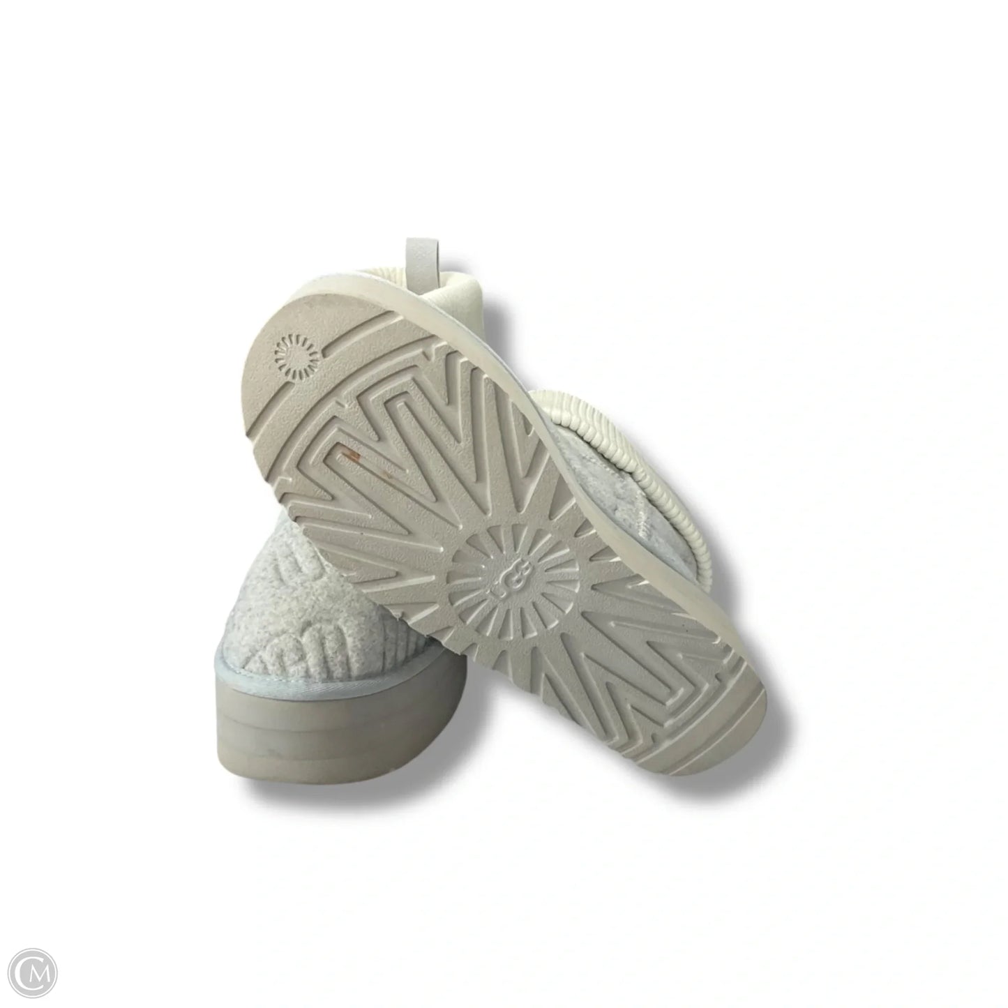 Boots Designer By Ugg In Grey, Size: 10