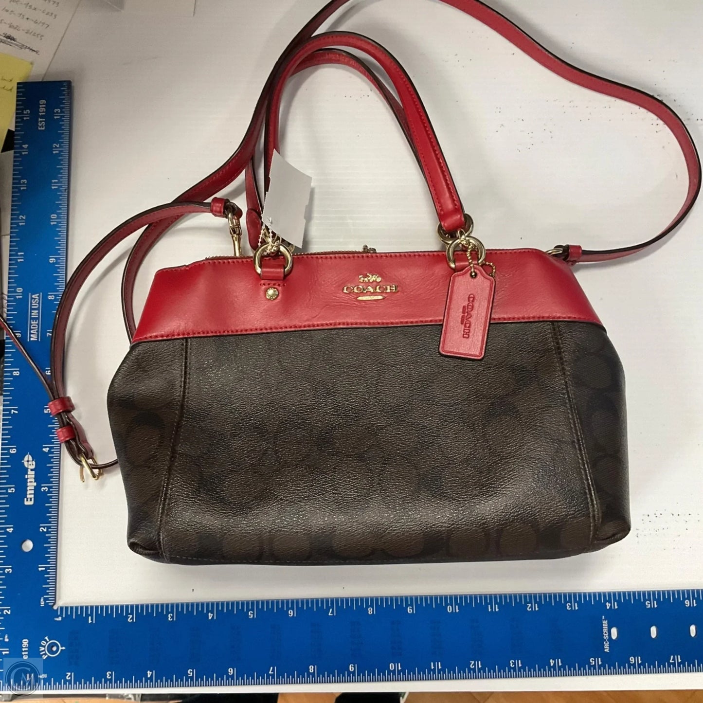 Crossbody Designer By Coach, Size: Medium