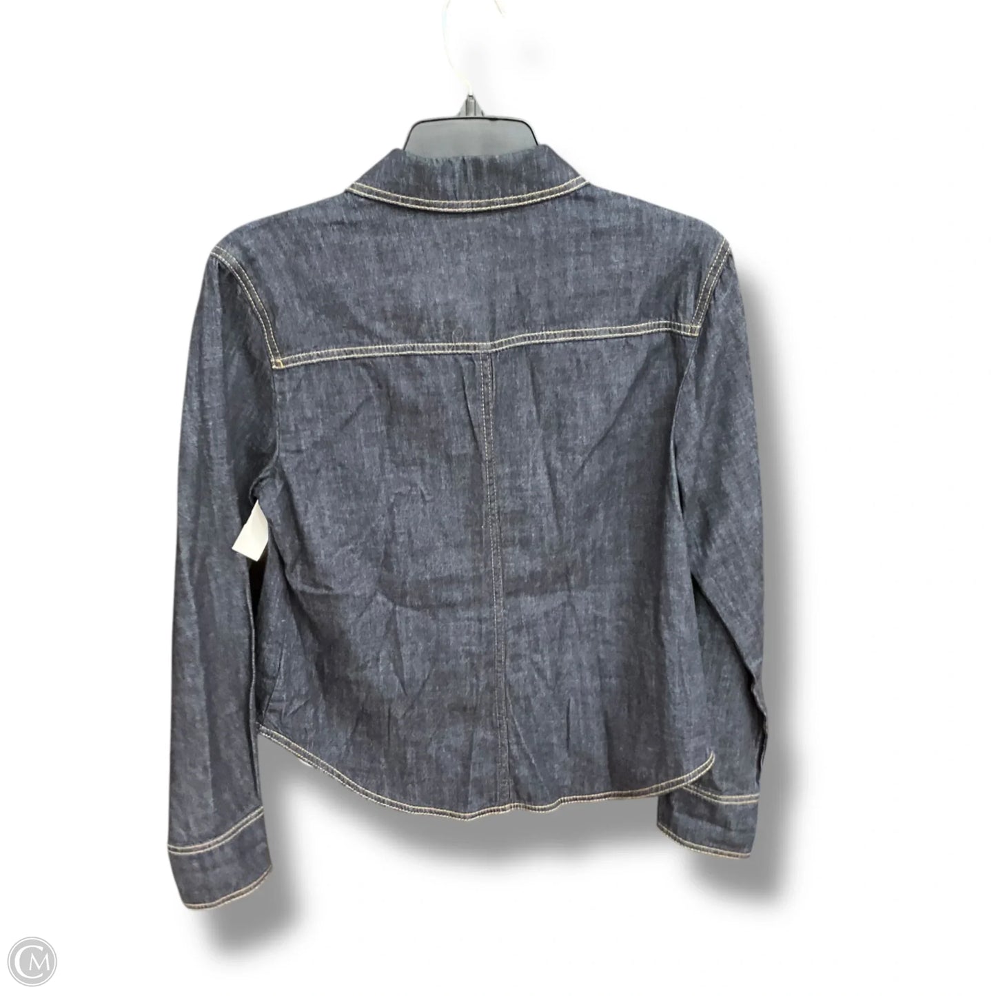 Jacket Shirt By Tommy Hilfiger In Blue Denim, Size: Xs