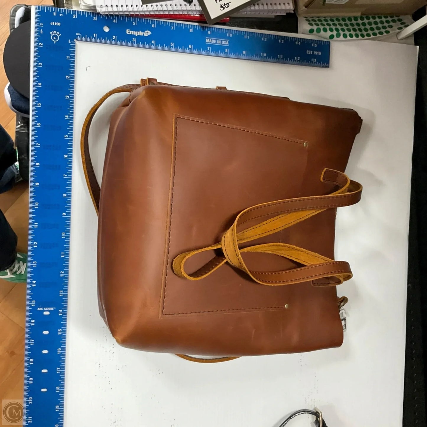 Tote Leather By Portland Leather, Size: Large