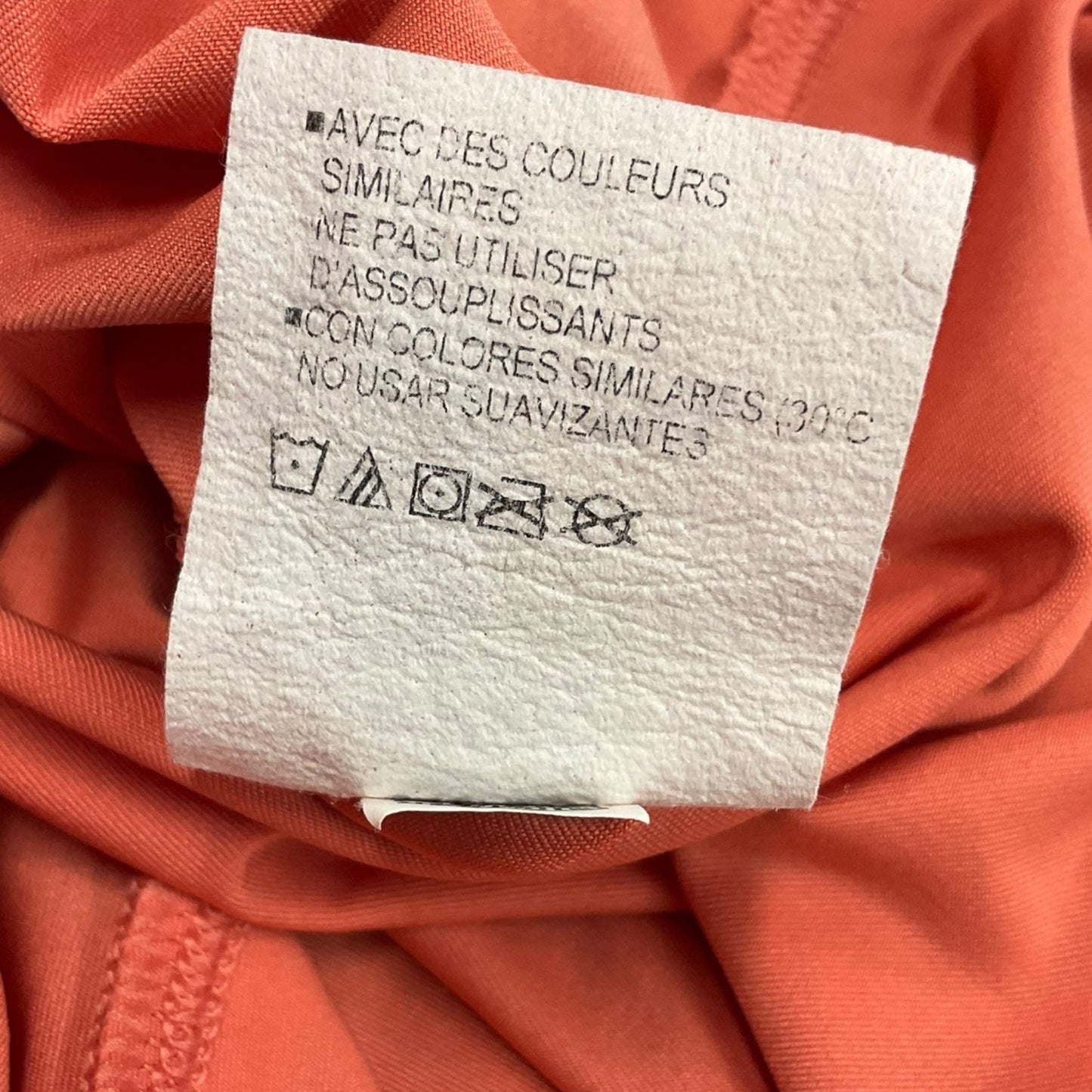 Athletic Top Short Sleeve By Under Armour In Orange, Size: S