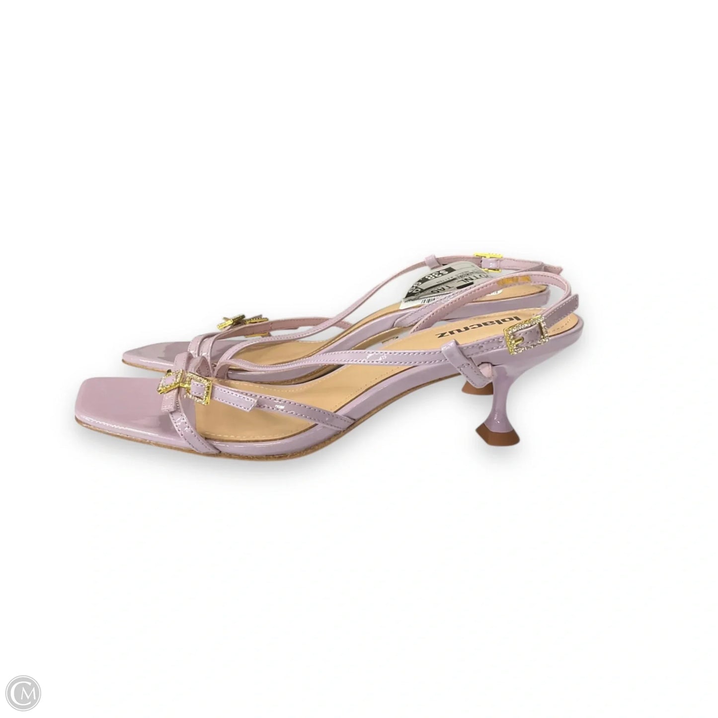 Sandals Heels Kitten By Anthropologie In Purple, Size: 6